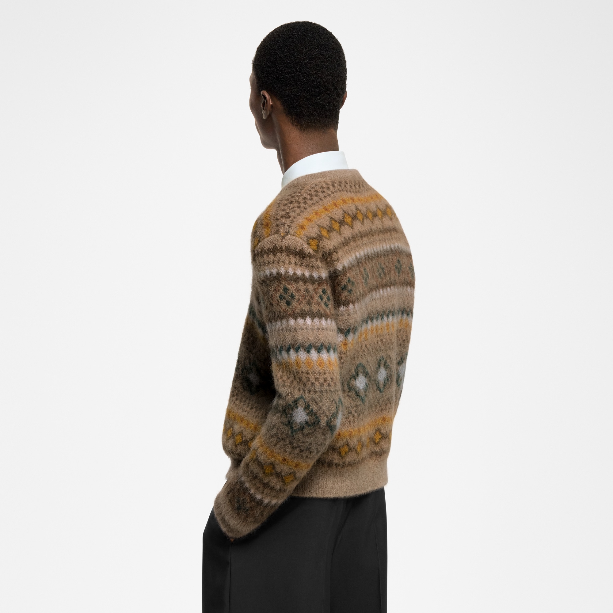 Pullover in misto mohair con motivo Fair Isle  Uomo Abbigliamento Tutti i Capi di Abbigliamento | LOUIS VUITTON (Zoom prodotto)