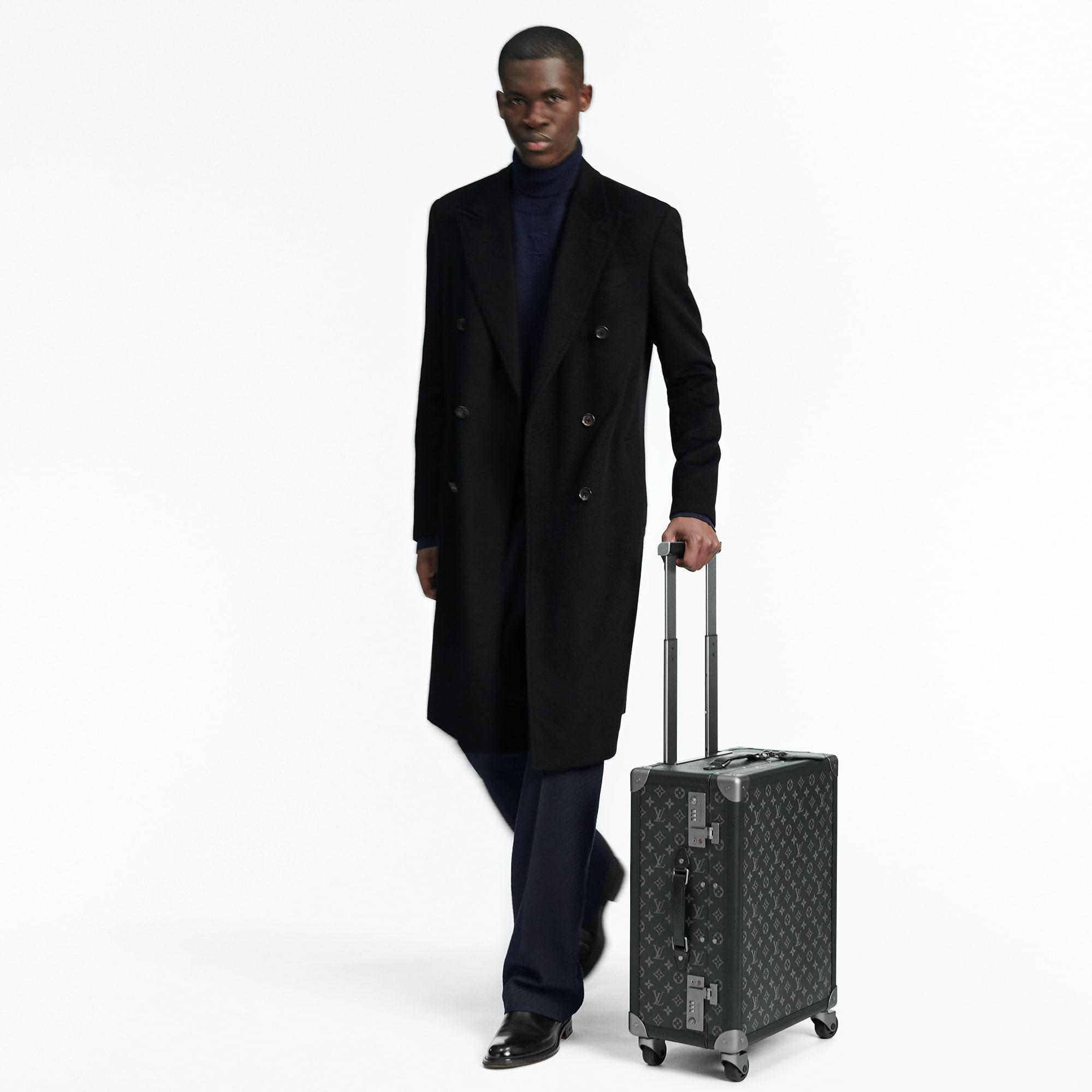 Rolling Trunk Tela Monogram Eclipse Uomo Viaggio Valigie con Rotelle | LOUIS VUITTON (Zoom prodotto)