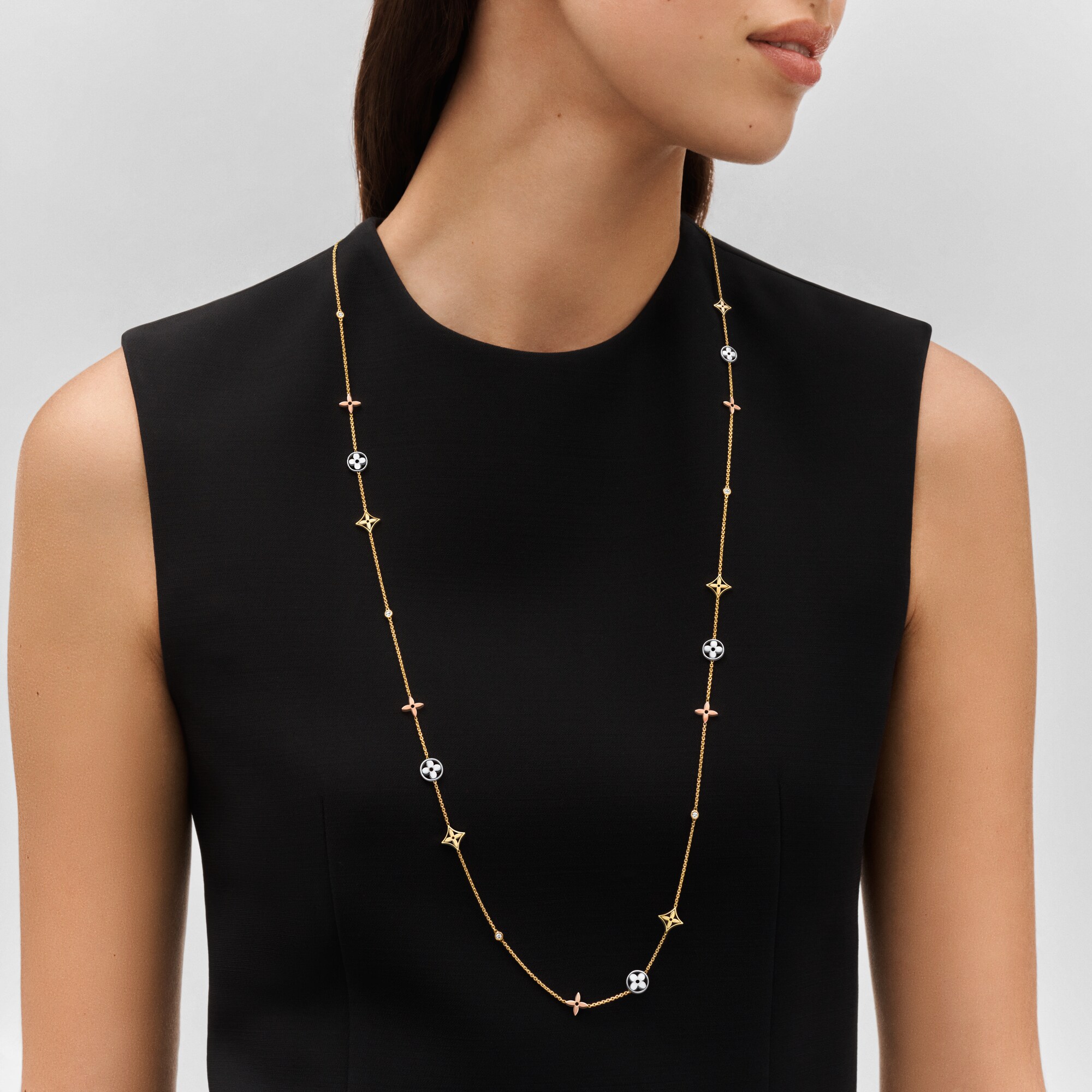 Sautoir Blossom, 3 sfumature di oro e diamanti  Gioielli Categorie Tutta la Gioielleria | LOUIS VUITTON (Zoom prodotto)