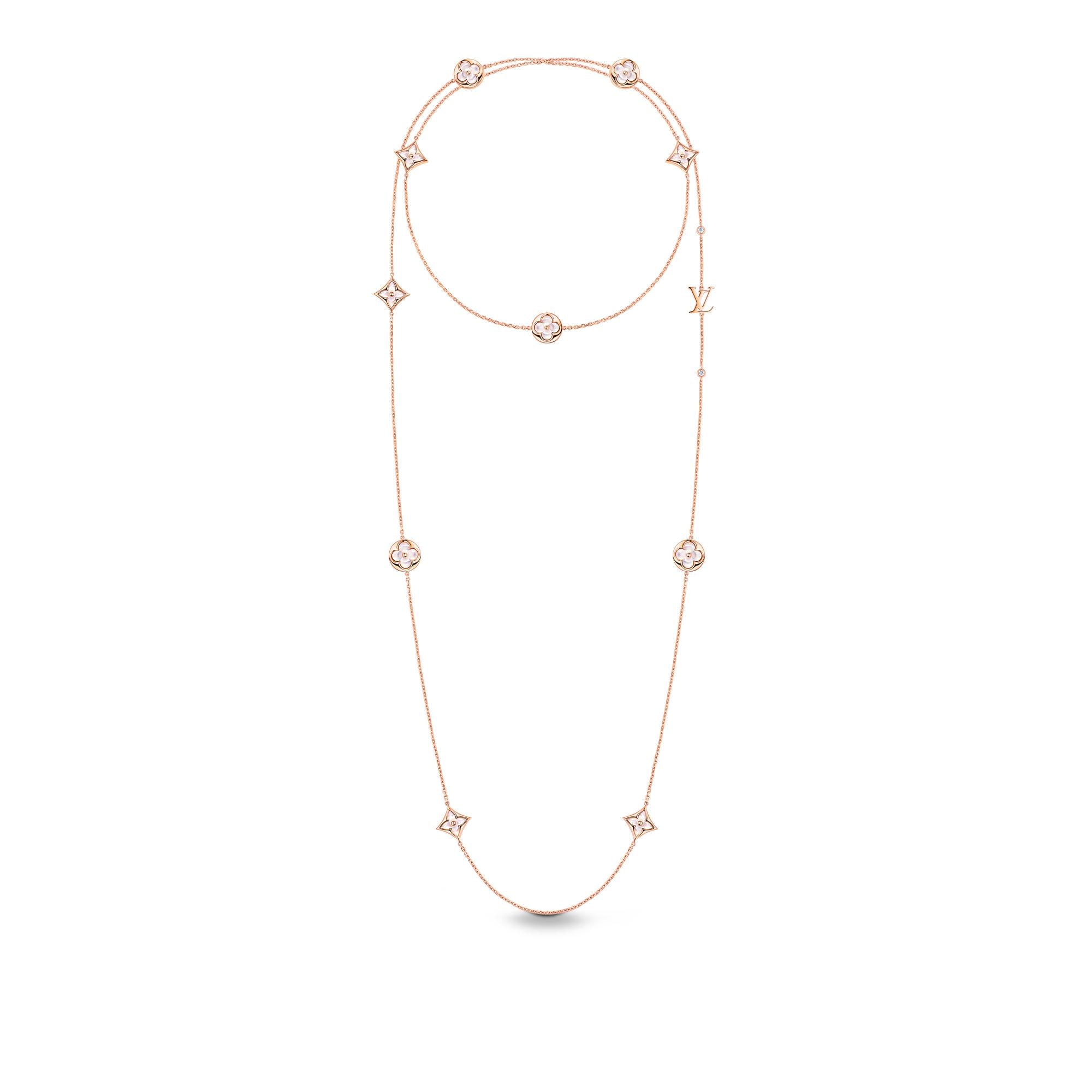 Sautoir Color Blossom BB, oro rosa, madreperla bianca e diamanti  Gioielli Categorie Tutta la Gioielleria | LOUIS VUITTON (Zoom prodotto)
