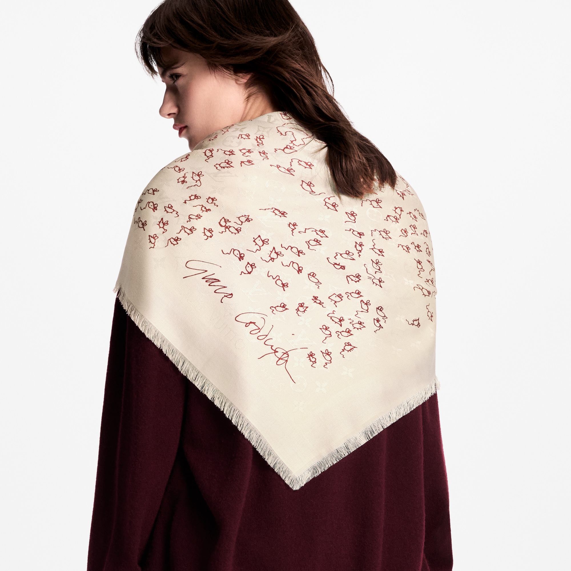 Scialle LV Mice Monogram Classique S00 Donna Accessori Scialli e Stole | LOUIS VUITTON (Zoom prodotto)