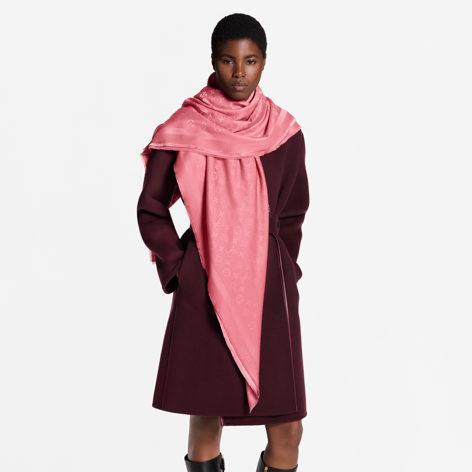 Scialle Monogram Classic S00 Donna Accessori Scialli e Stole | LOUIS VUITTON (Zoom prodotto)