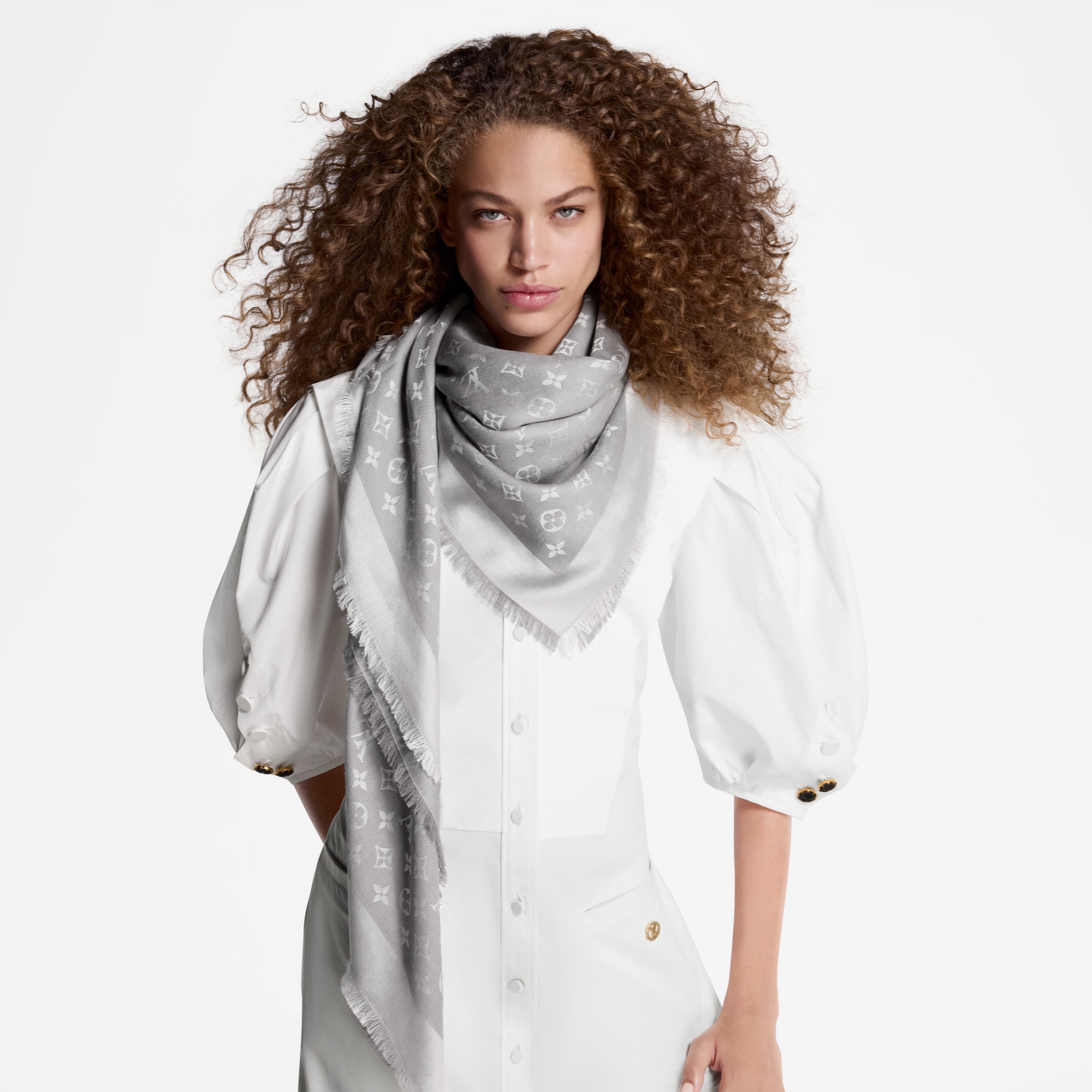 Scialle Monogram Denim S00 Donna Accessori Scialli e Stole | LOUIS VUITTON (Zoom prodotto)