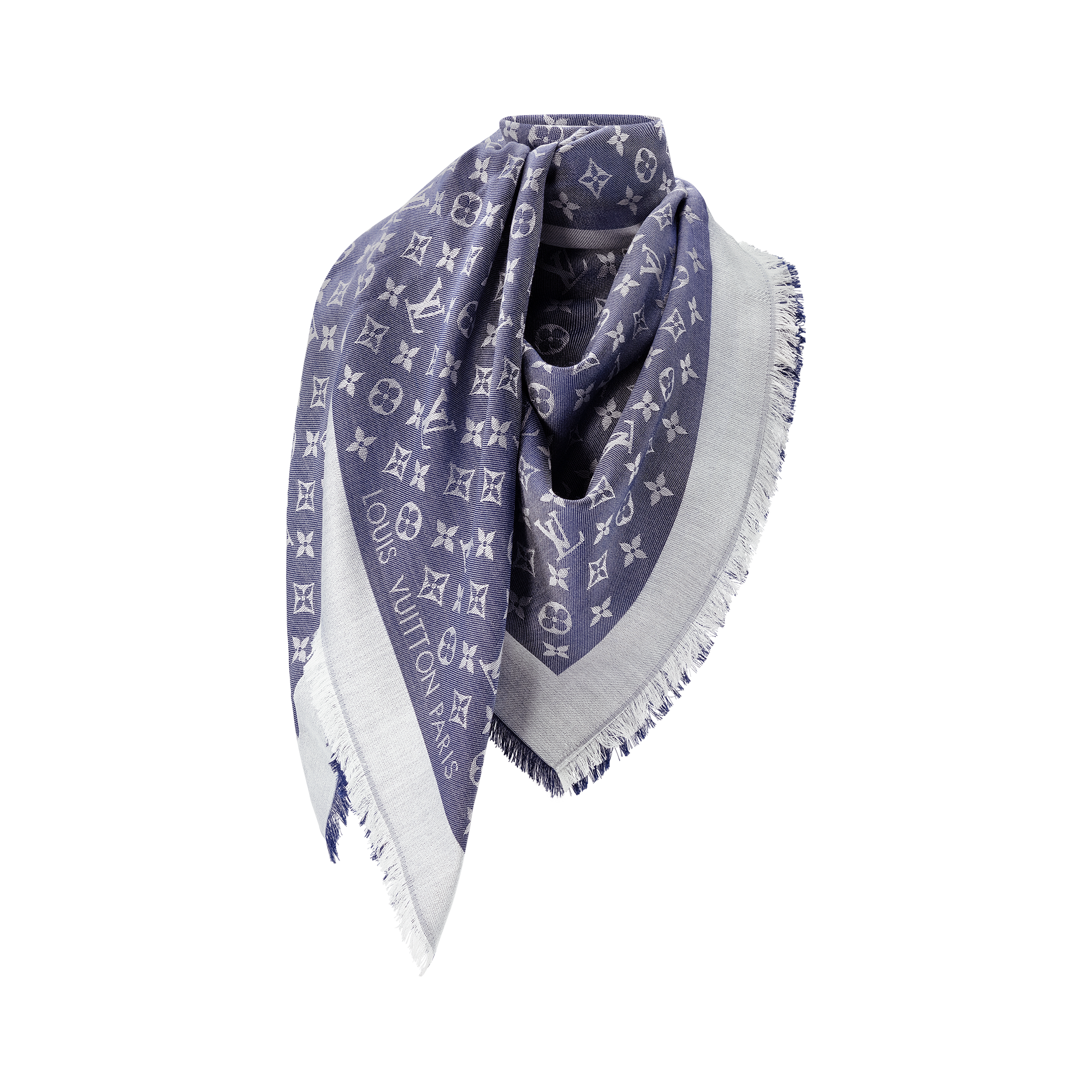Scialle Monogram Denim S00 Donna Accessori Scialli e Stole | LOUIS VUITTON (Zoom prodotto)