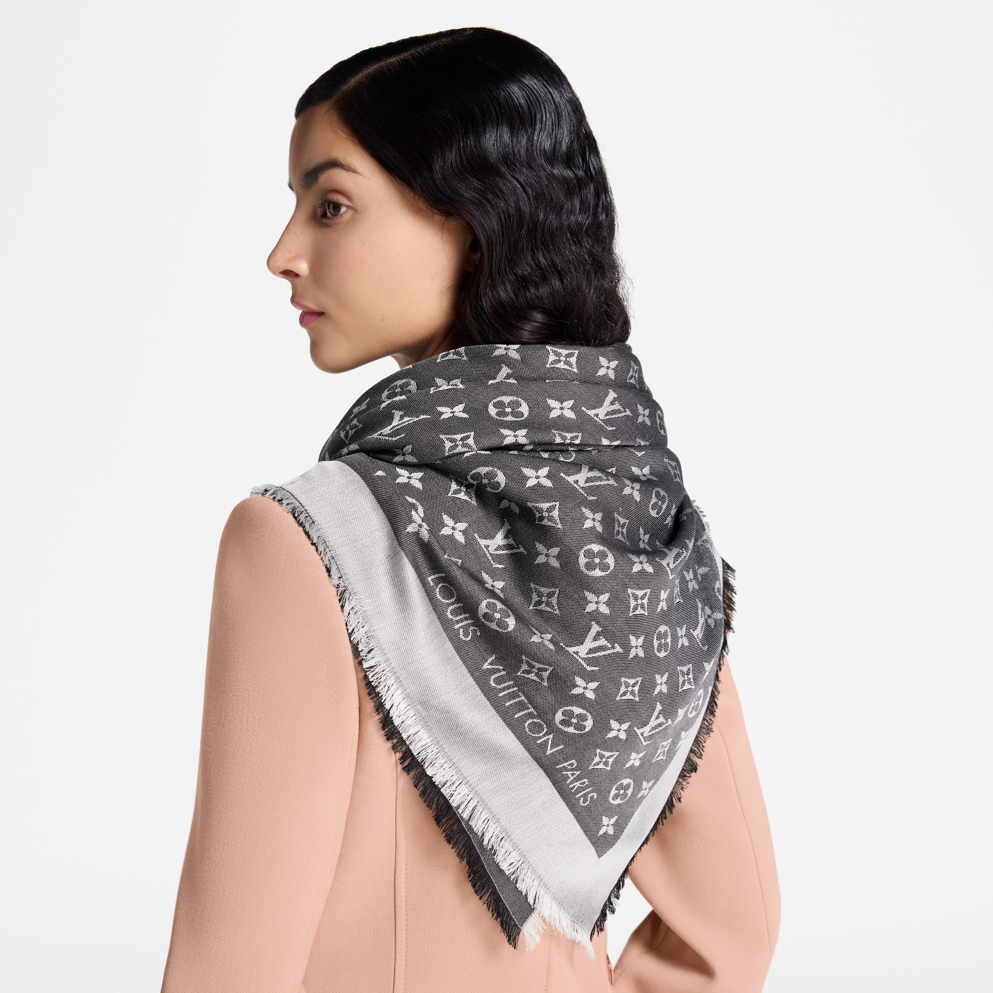 Scialle Monogram Denim S00 Donna Accessori Scialli e Stole | LOUIS VUITTON (Zoom prodotto)