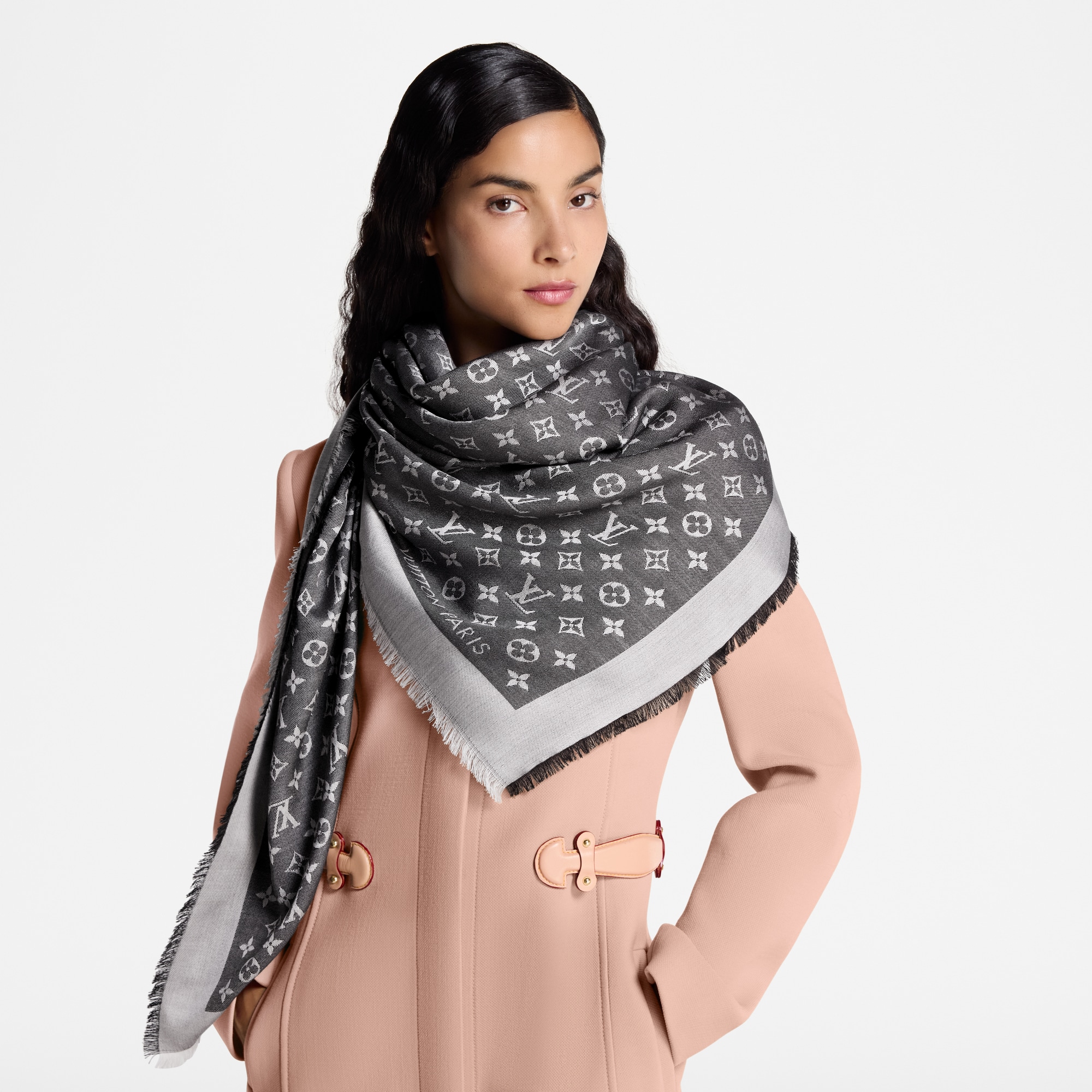 Scialle Monogram Denim S00 Donna Accessori Scialli e Stole | LOUIS VUITTON (Zoom prodotto)