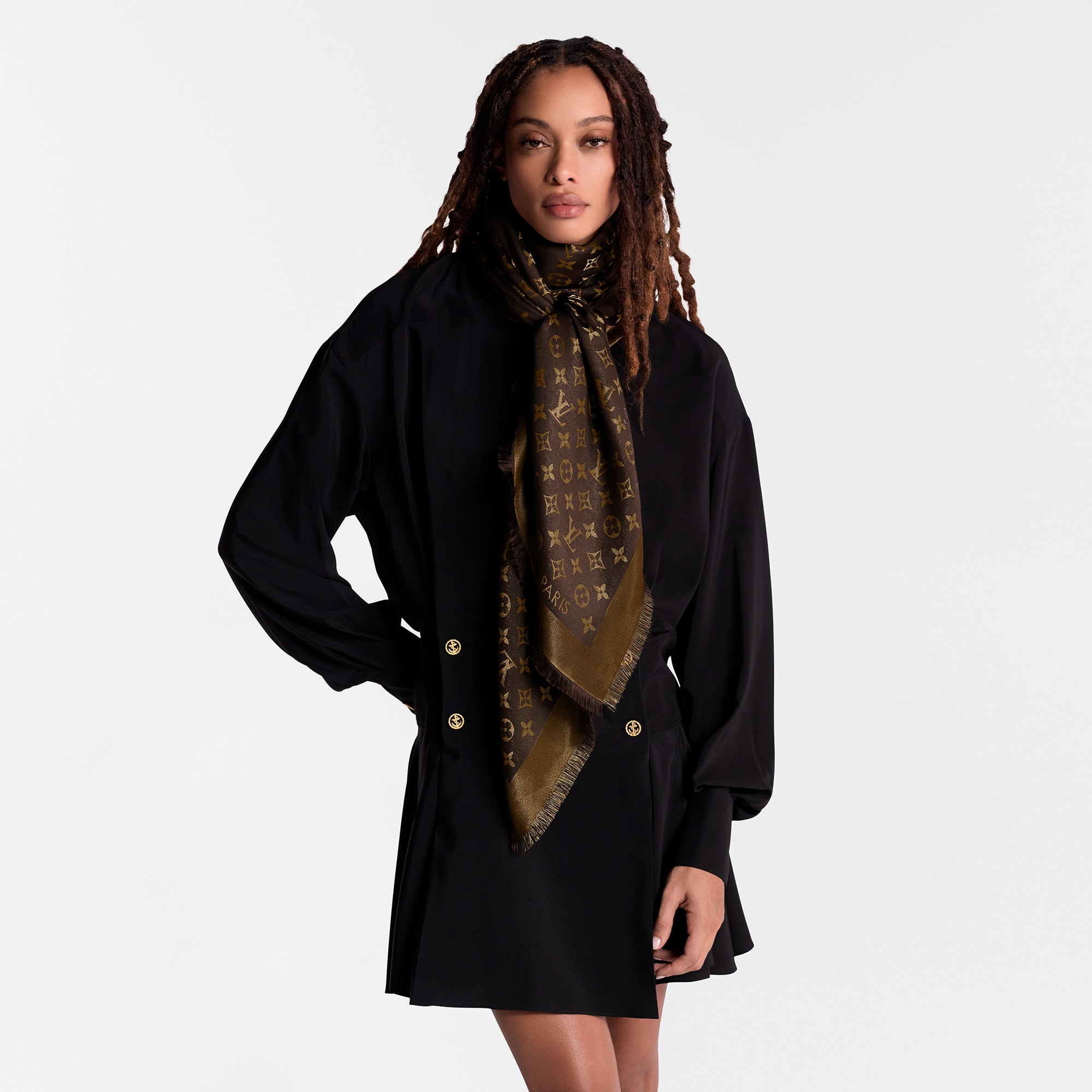 Scialle Monogram Shine S00 Donna Accessori Scialli e Stole | LOUIS VUITTON (Zoom prodotto)