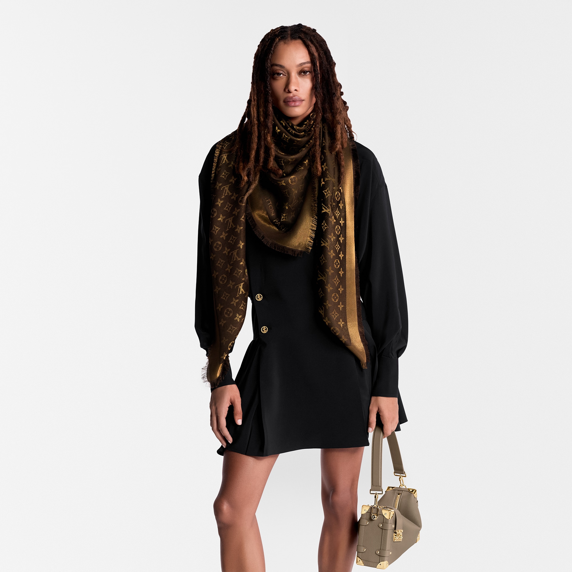 Scialle Monogram Shine S00 Donna Accessori Scialli e Stole | LOUIS VUITTON (Zoom prodotto)