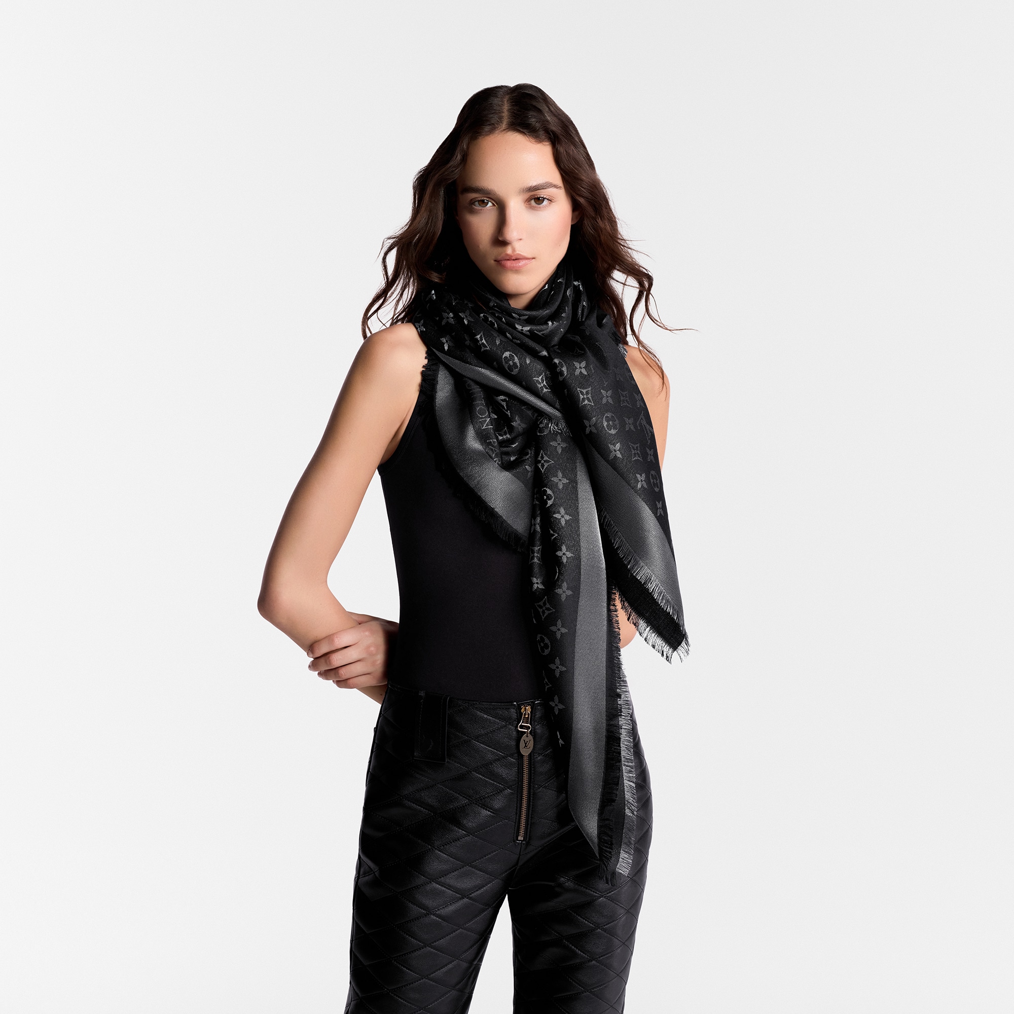 Scialle Monogram Shine S00 Donna Accessori Scialli e Stole | LOUIS VUITTON (Zoom prodotto)