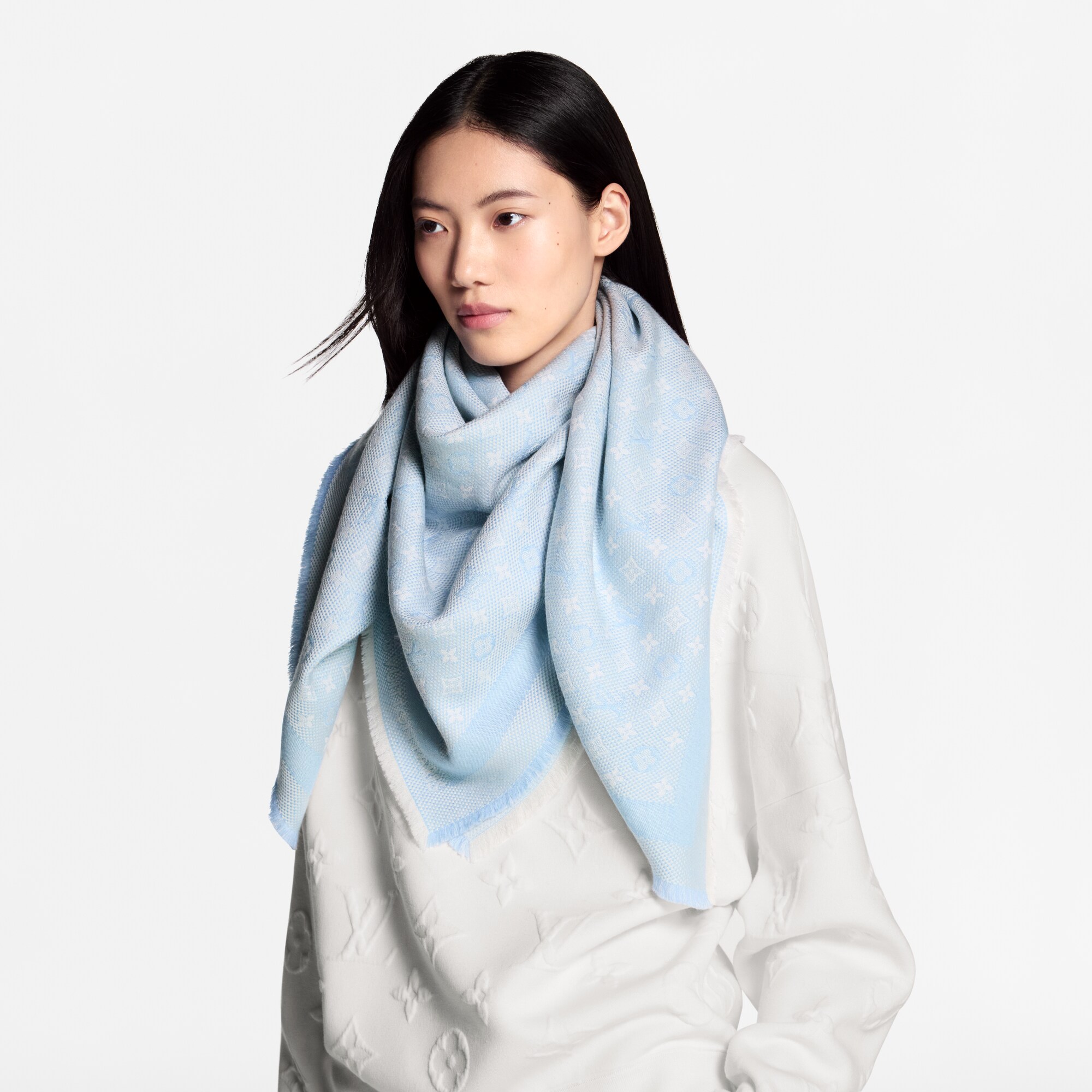 Scialle Petit Natté S00 Donna Accessori Scialli e Stole | LOUIS VUITTON (Zoom prodotto)