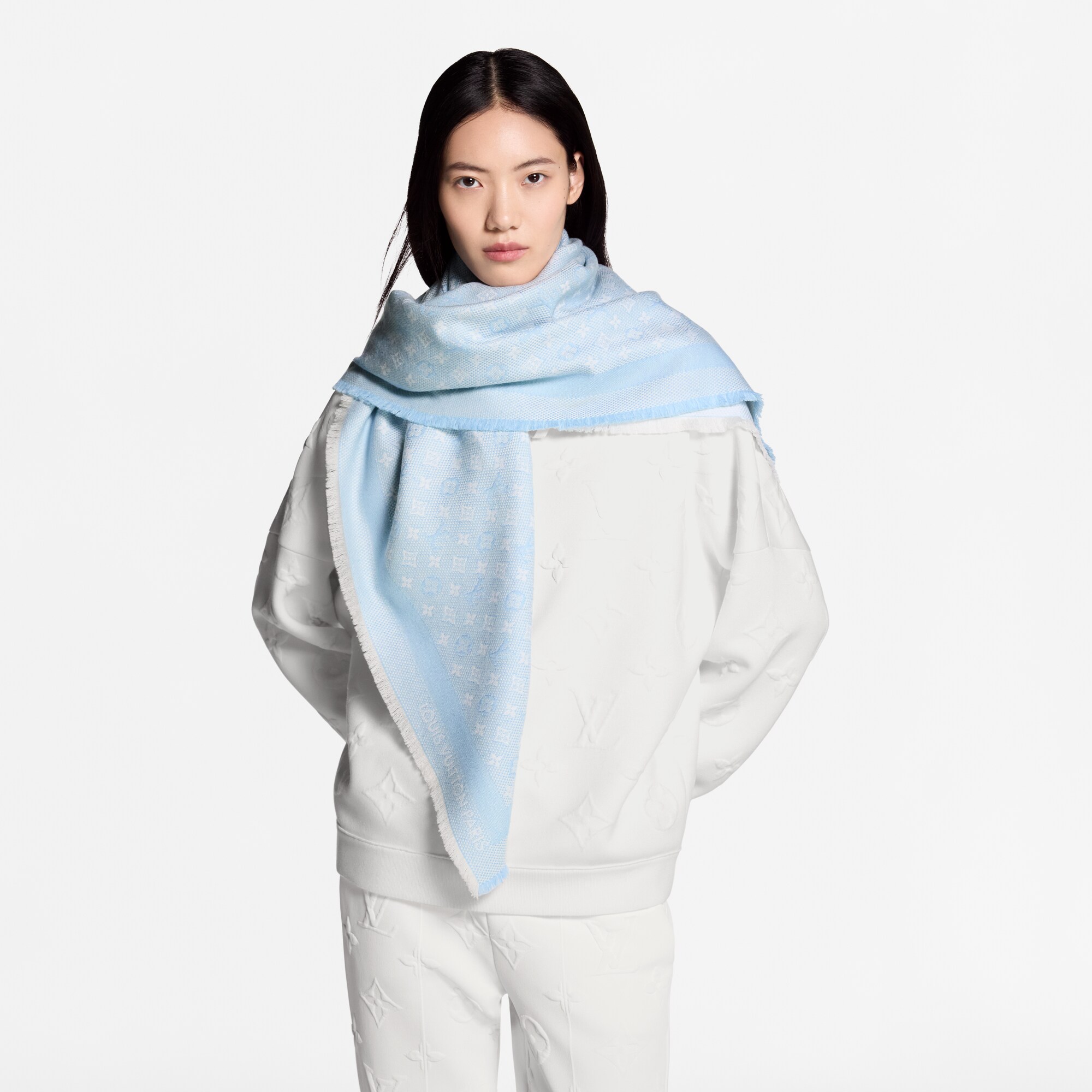 Scialle Petit Natté S00 Donna Accessori Scialli e Stole | LOUIS VUITTON (Zoom prodotto)