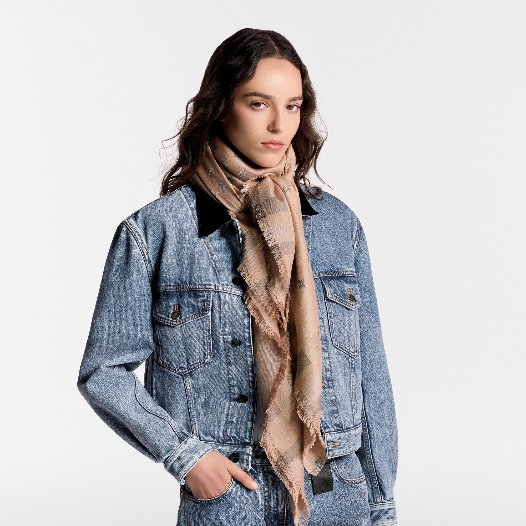 Scialle So Shine Monogram S00 Donna Accessori Scialli e Stole | LOUIS VUITTON (Zoom prodotto)