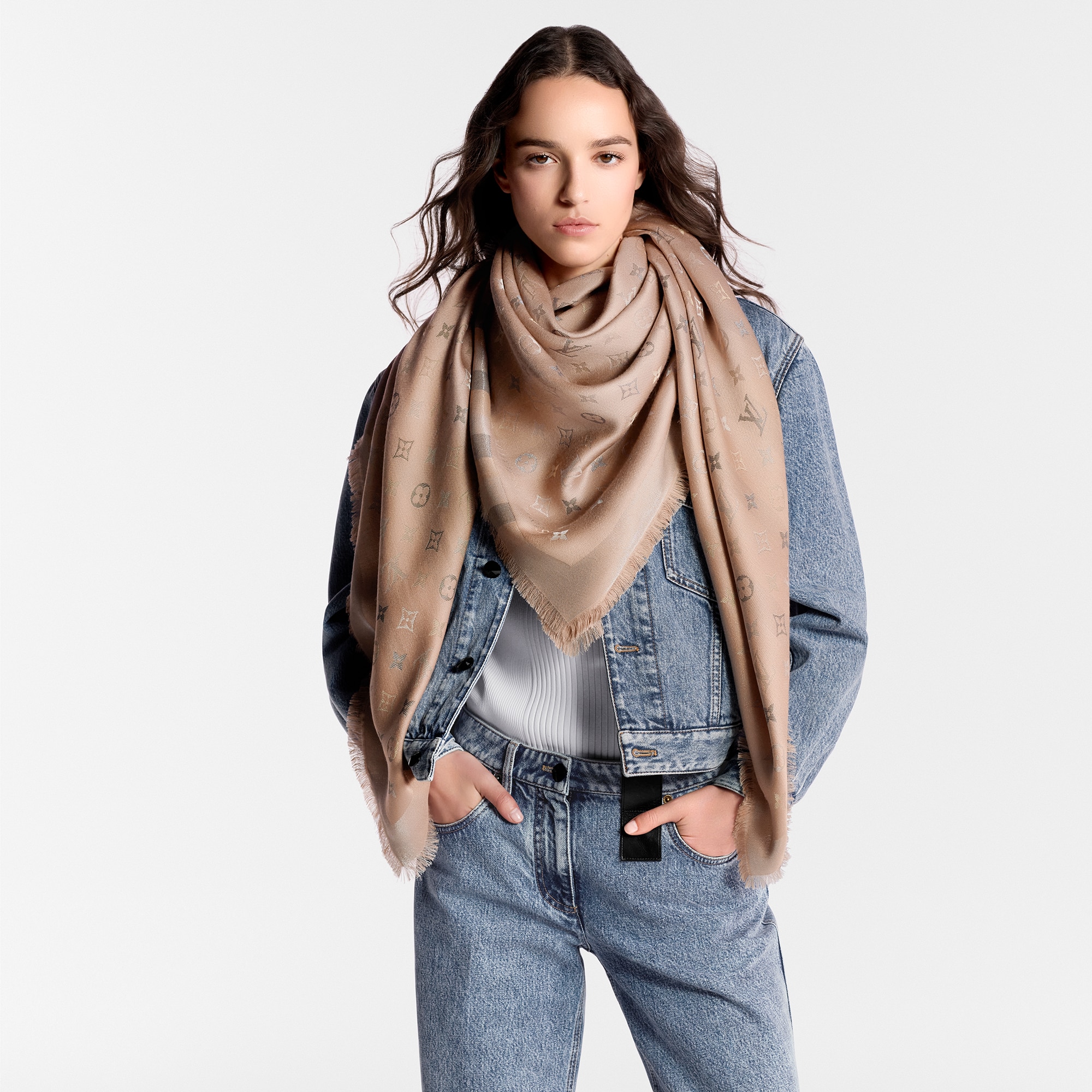 Scialle So Shine Monogram S00 Donna Accessori Scialli e Stole | LOUIS VUITTON (Zoom prodotto)