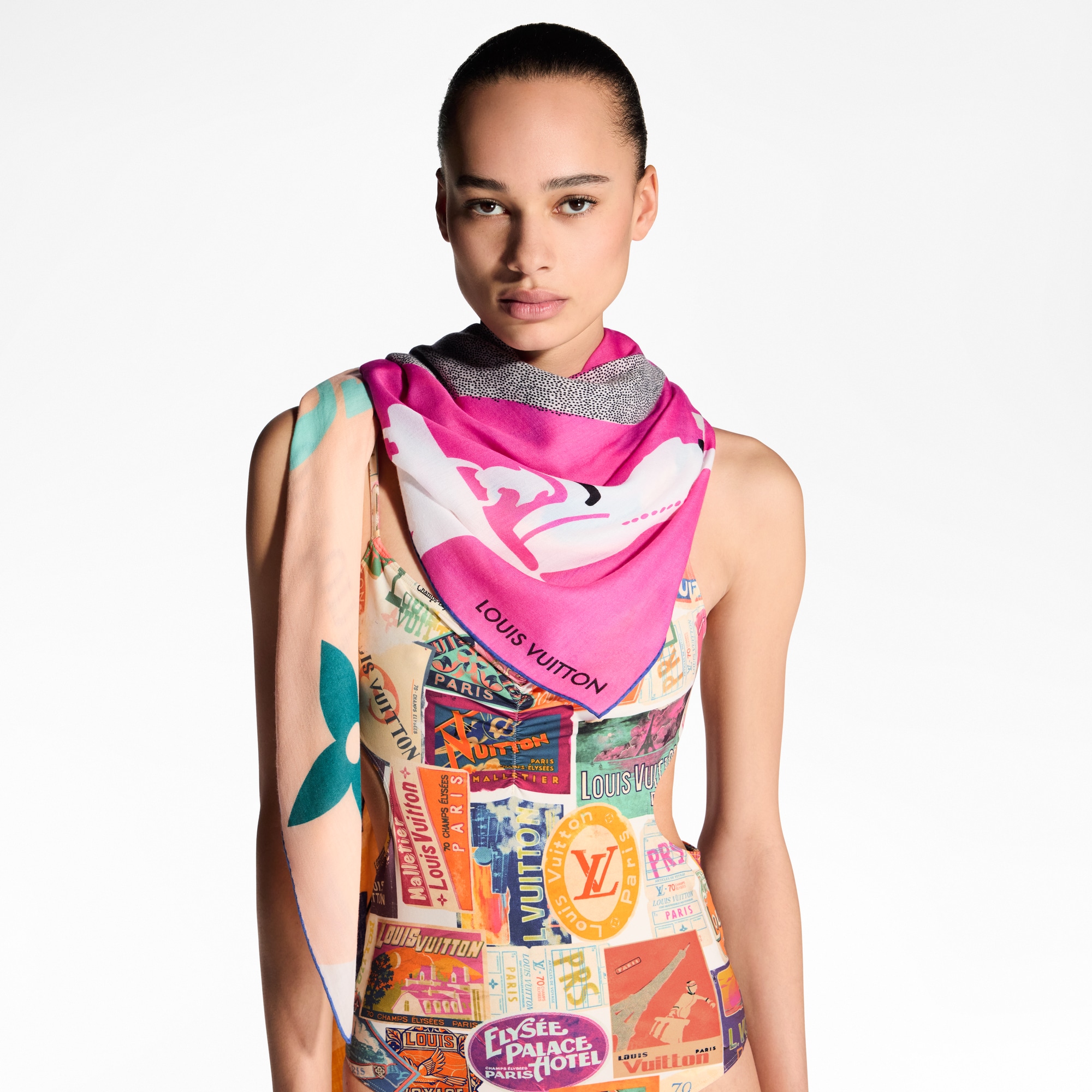 Scialle Through The Window S00 Donna Accessori Scialli e Stole | LOUIS VUITTON (Zoom prodotto)