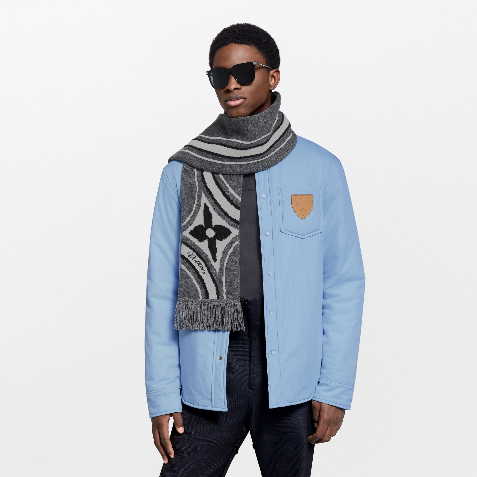 Sciarpa Graphic Flower S00 Uomo Accessori Sciarpe | LOUIS VUITTON (Zoom prodotto)