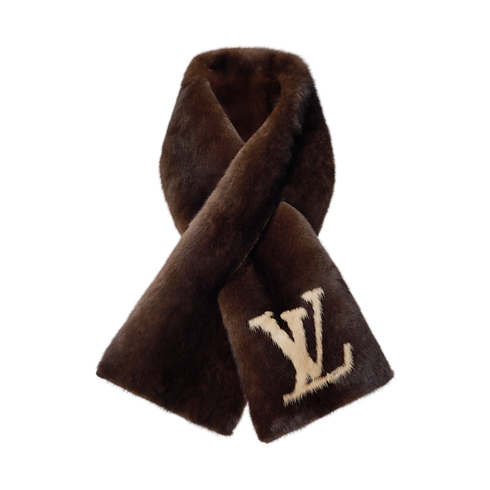 Sciarpa in pelliccia LV Initiales S00 Uomo Accessori Sciarpe | LOUIS VUITTON (Zoom prodotto)