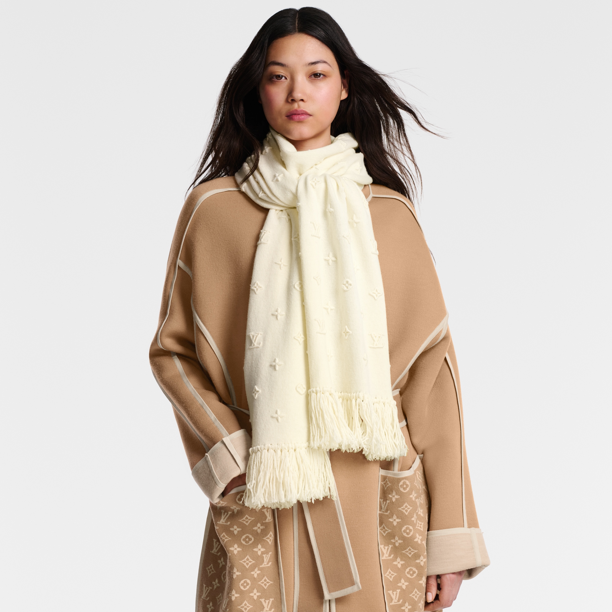 Sciarpa LV Monogram 3D S00 Donna Accessori Sciarpe | LOUIS VUITTON (Zoom prodotto)