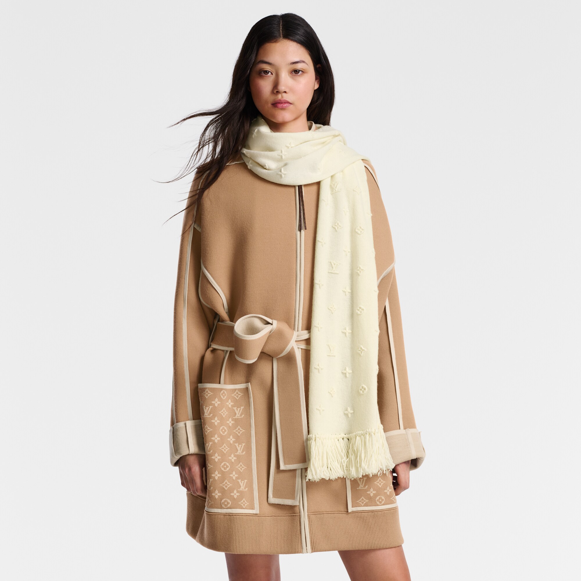 Sciarpa LV Monogram 3D S00 Donna Accessori Sciarpe | LOUIS VUITTON (Zoom prodotto)