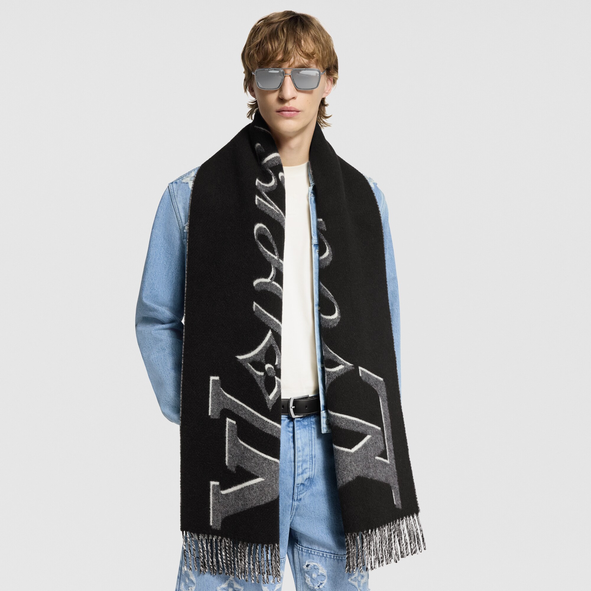 Sciarpa LV Vers S00 Uomo Accessori Sciarpe | LOUIS VUITTON (Zoom prodotto)