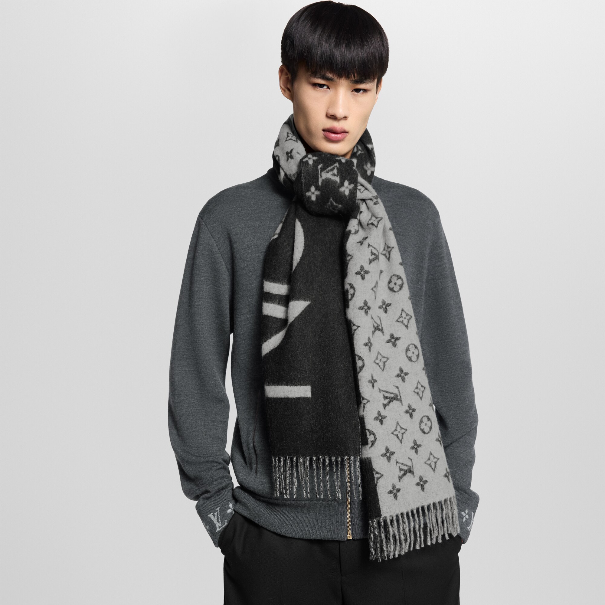 Sciarpa Monogram Split S00 Uomo Accessori Sciarpe | LOUIS VUITTON (Zoom prodotto)