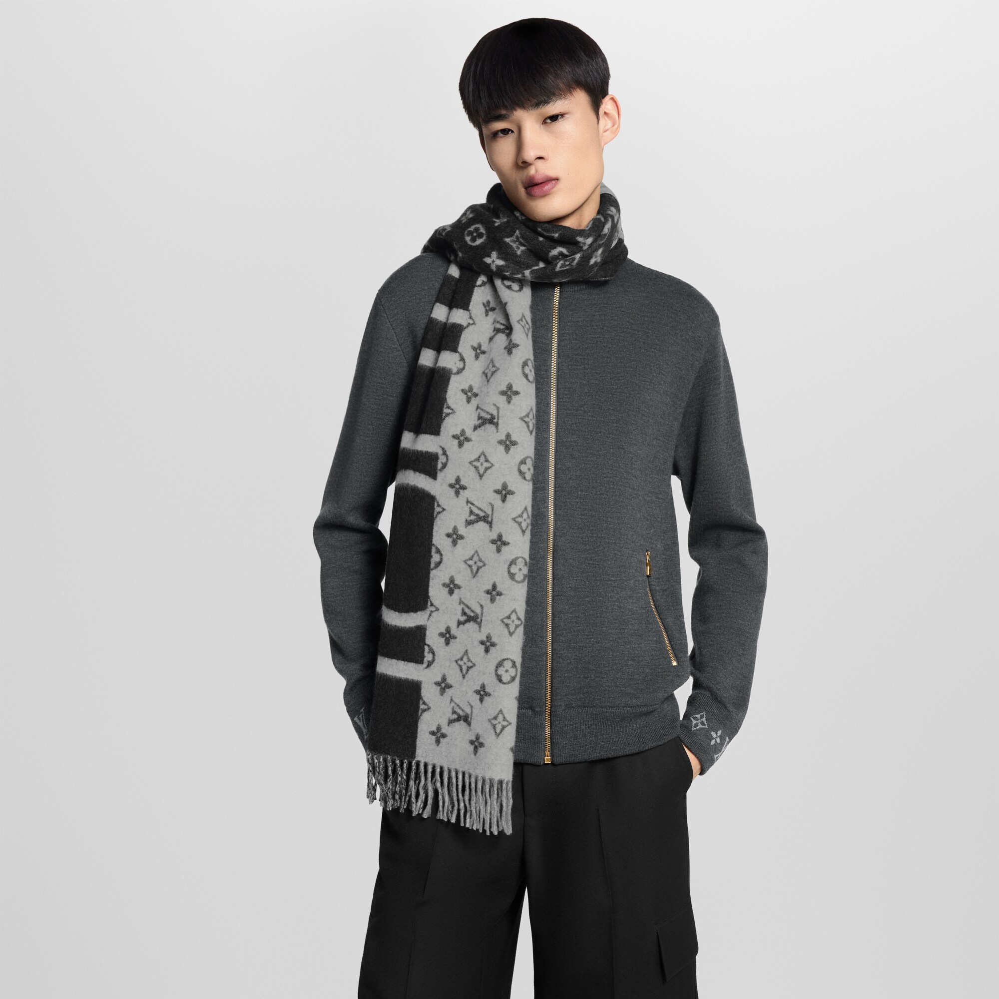 Sciarpa Monogram Split S00 Uomo Accessori Sciarpe | LOUIS VUITTON (Zoom prodotto)