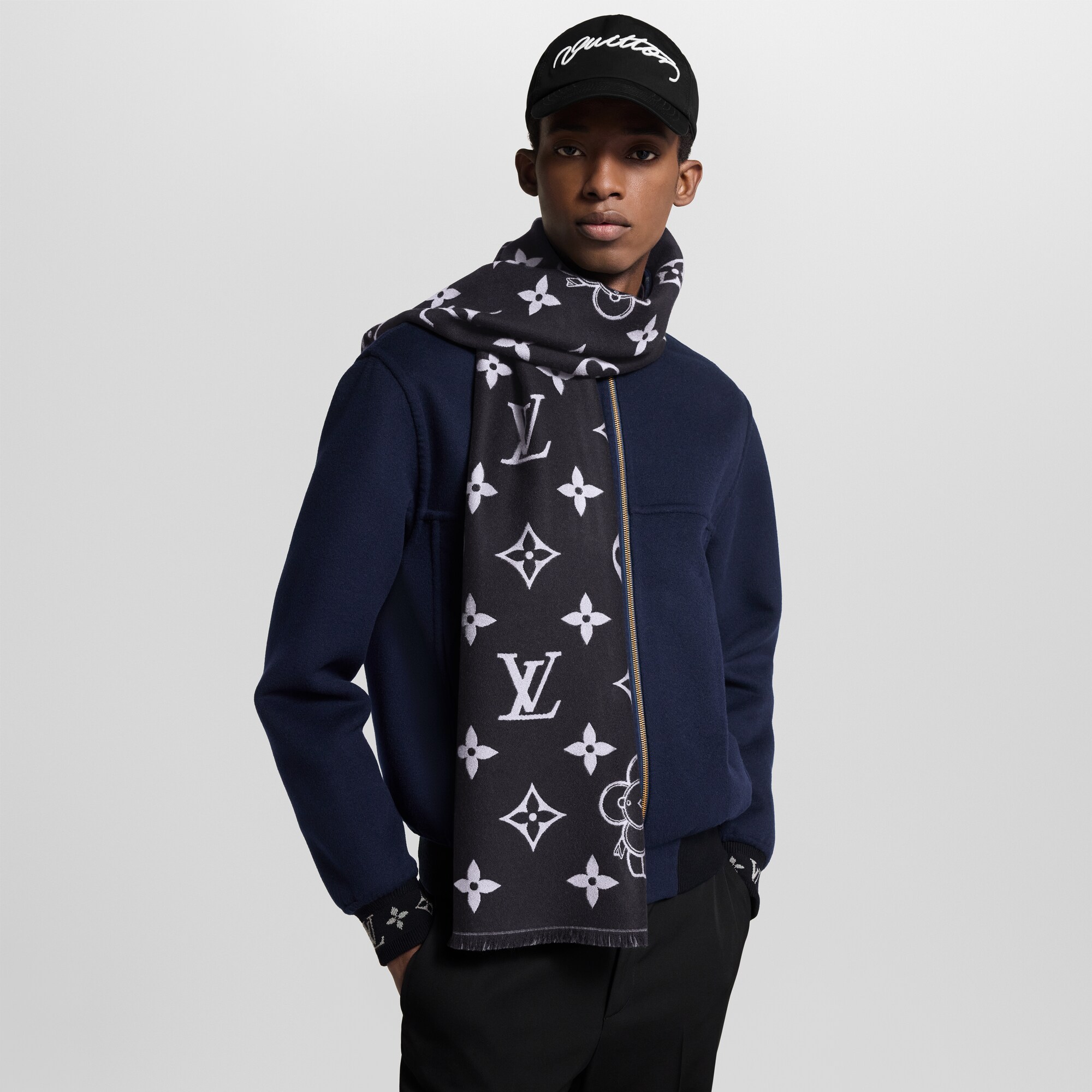 Sciarpa Monogram Vivienne S00 Uomo Accessori Sciarpe | LOUIS VUITTON (Zoom prodotto)