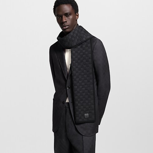Sciarpa Neo Petit Damier cropped worn view