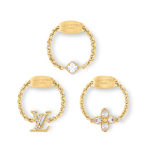 Set di anelli Lady LV S00 Donna Fashion Bijoux Anelli | LOUIS VUITTON (Zoom prodotto)