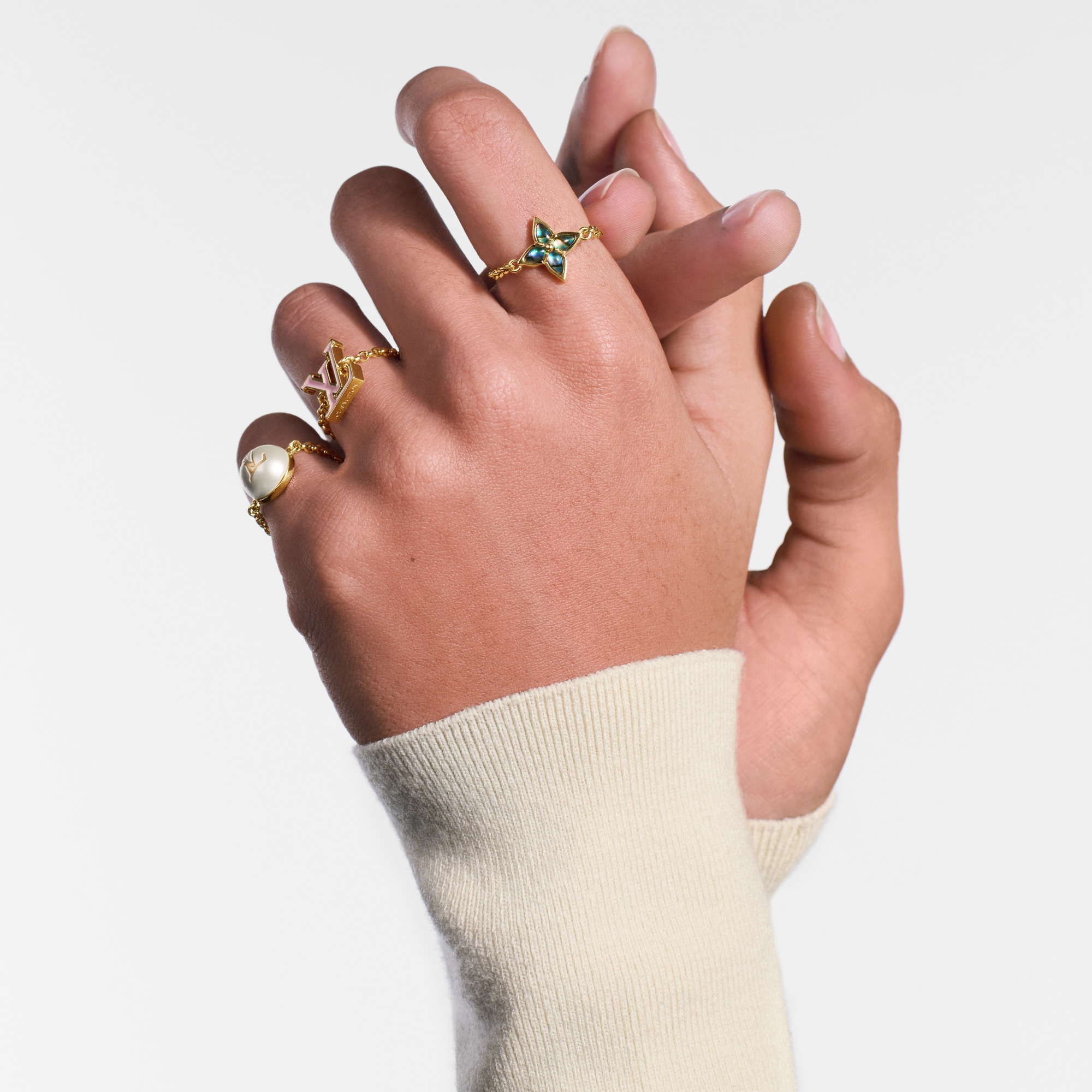 Set di anelli LV Layer S00 Donna Fashion Bijoux Tutta la collezione | LOUIS VUITTON (Zoom prodotto)