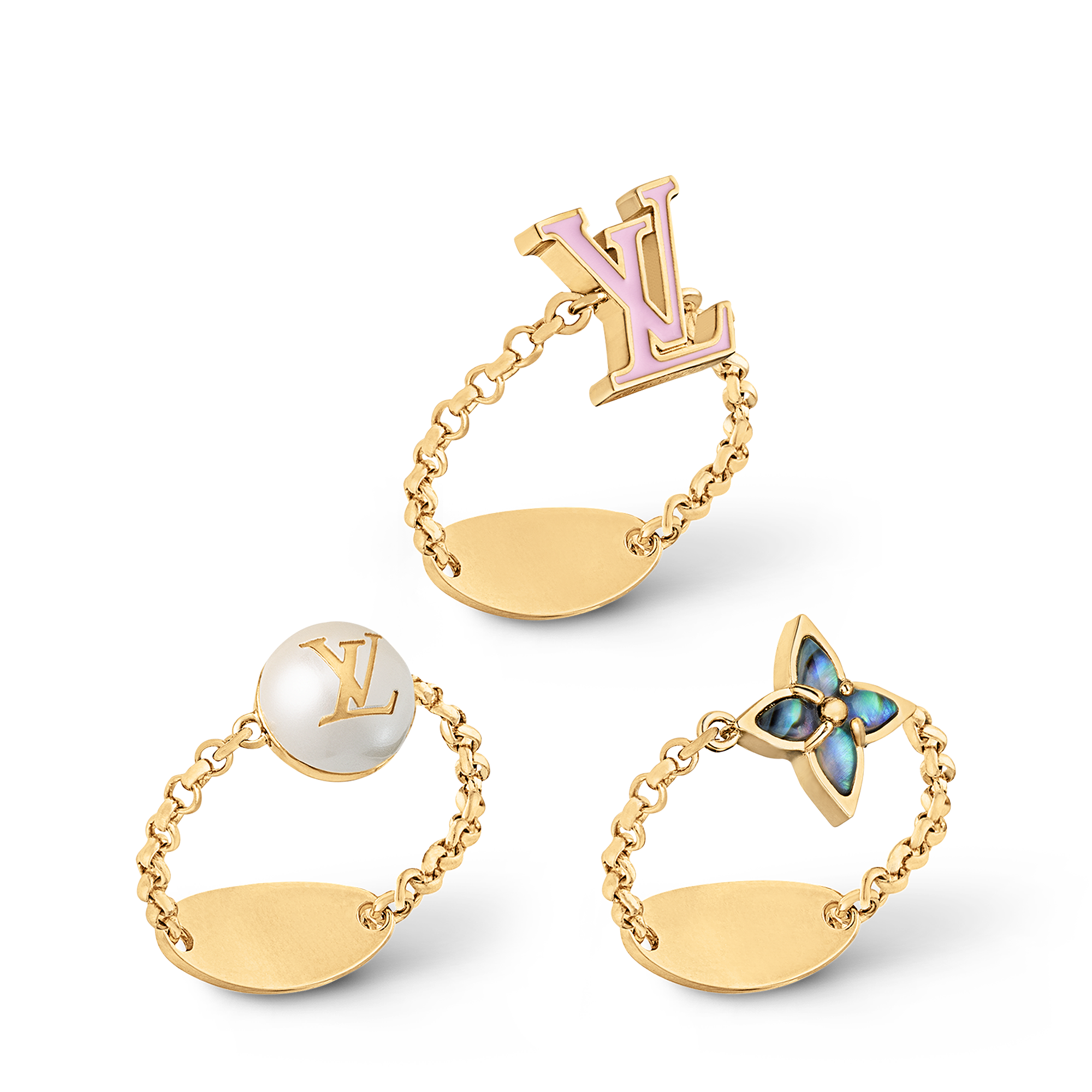 Set di anelli LV Layer S00 Donna Fashion Bijoux Tutta la collezione | LOUIS VUITTON (Zoom prodotto)