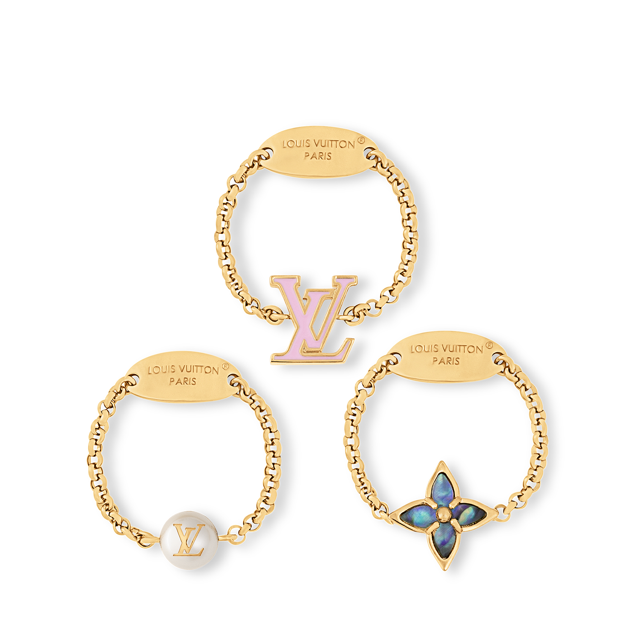 Set di anelli LV Layer S00 Donna Fashion Bijoux Tutta la collezione | LOUIS VUITTON (Zoom prodotto)