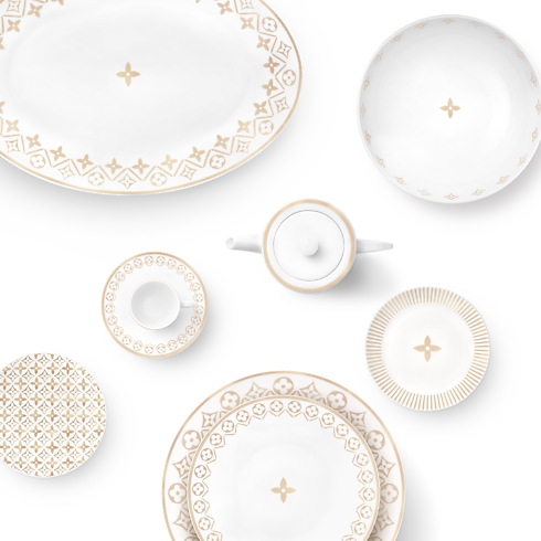 Set Of 2 Side Plates Monogram Flower Tile Bauli, Viaggio e Casa Casa e Art de la Table Art de la Table | LOUIS VUITTON (Zoom prodotto)