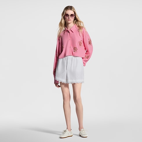 Shorts con finiture in sangallo Donna Abbigliamento Gonne e Shorts | LOUIS VUITTON (Zoom prodotto)