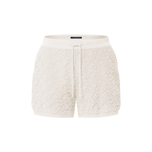 Shorts con motivo di fiori Monogram Toweling Donna Abbigliamento Gonne e Shorts | LOUIS VUITTON (Zoom prodotto)