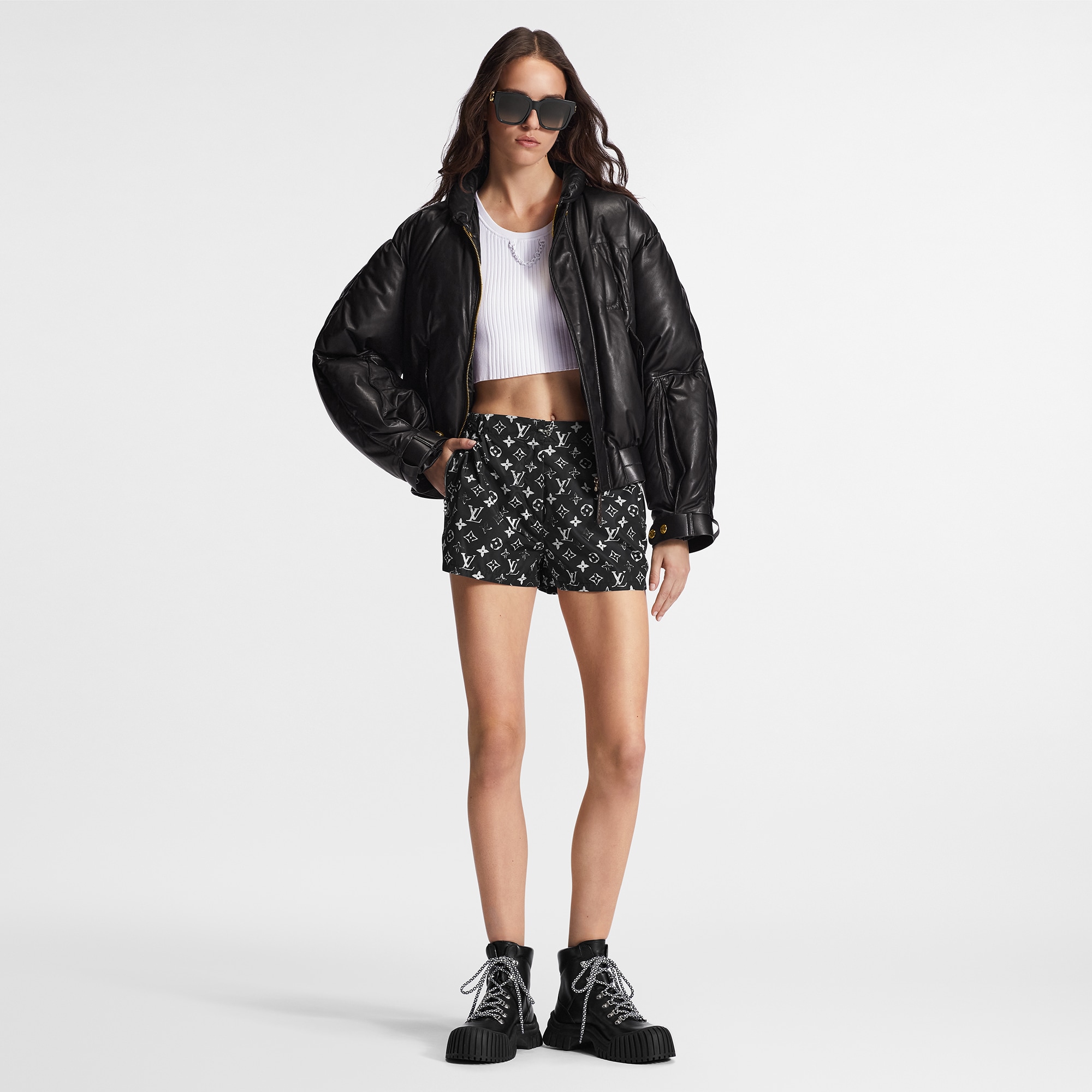 Shorts con motivo Monogram  Donna Abbigliamento Gonne e Shorts | LOUIS VUITTON (Zoom prodotto)