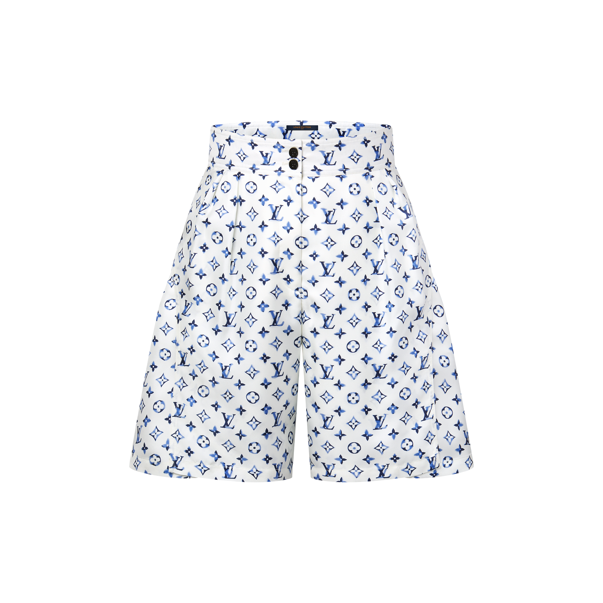 Shorts con motivo Monogram Aquarelle e cintura  Donna Abbigliamento Gonne e Shorts | LOUIS VUITTON (Zoom prodotto)