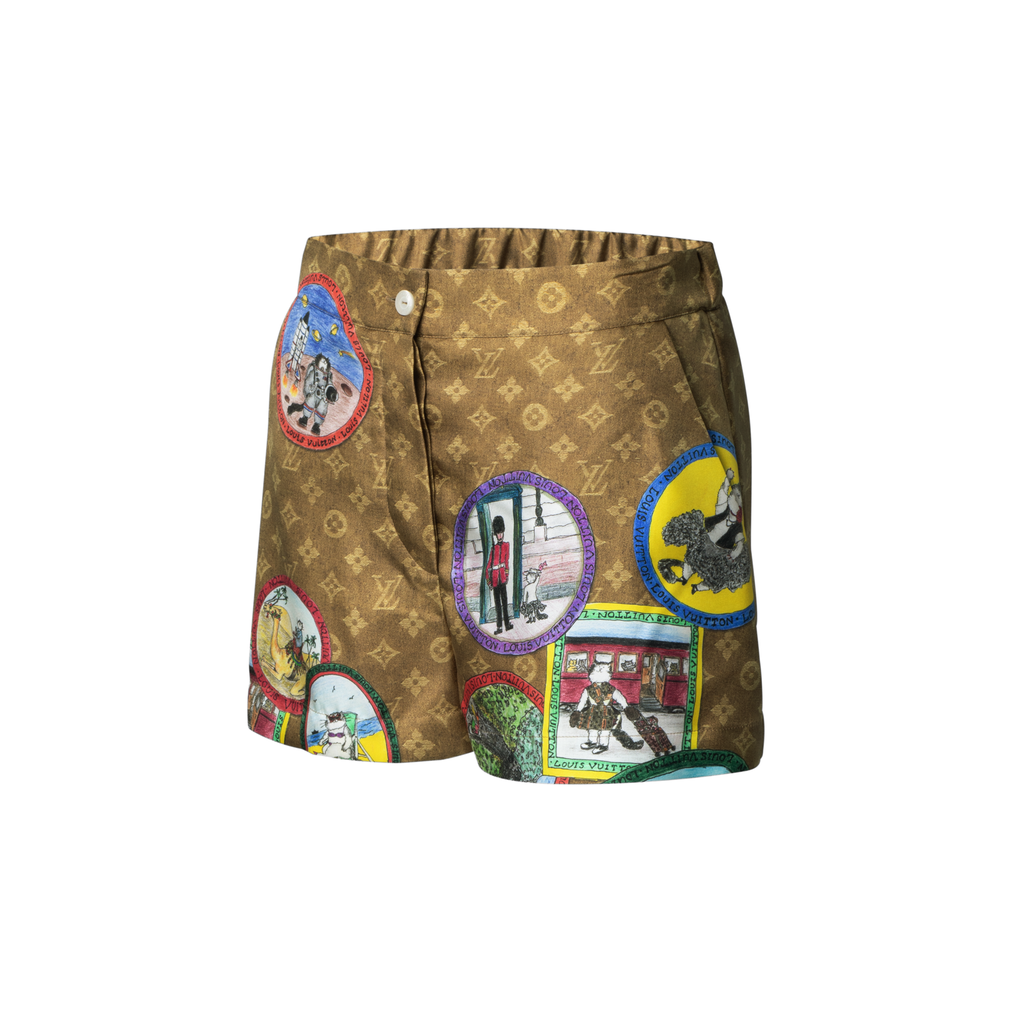 Shorts con motivo Monogram Cat Stamp  Donna Abbigliamento Gonne e Shorts | LOUIS VUITTON (Zoom prodotto)