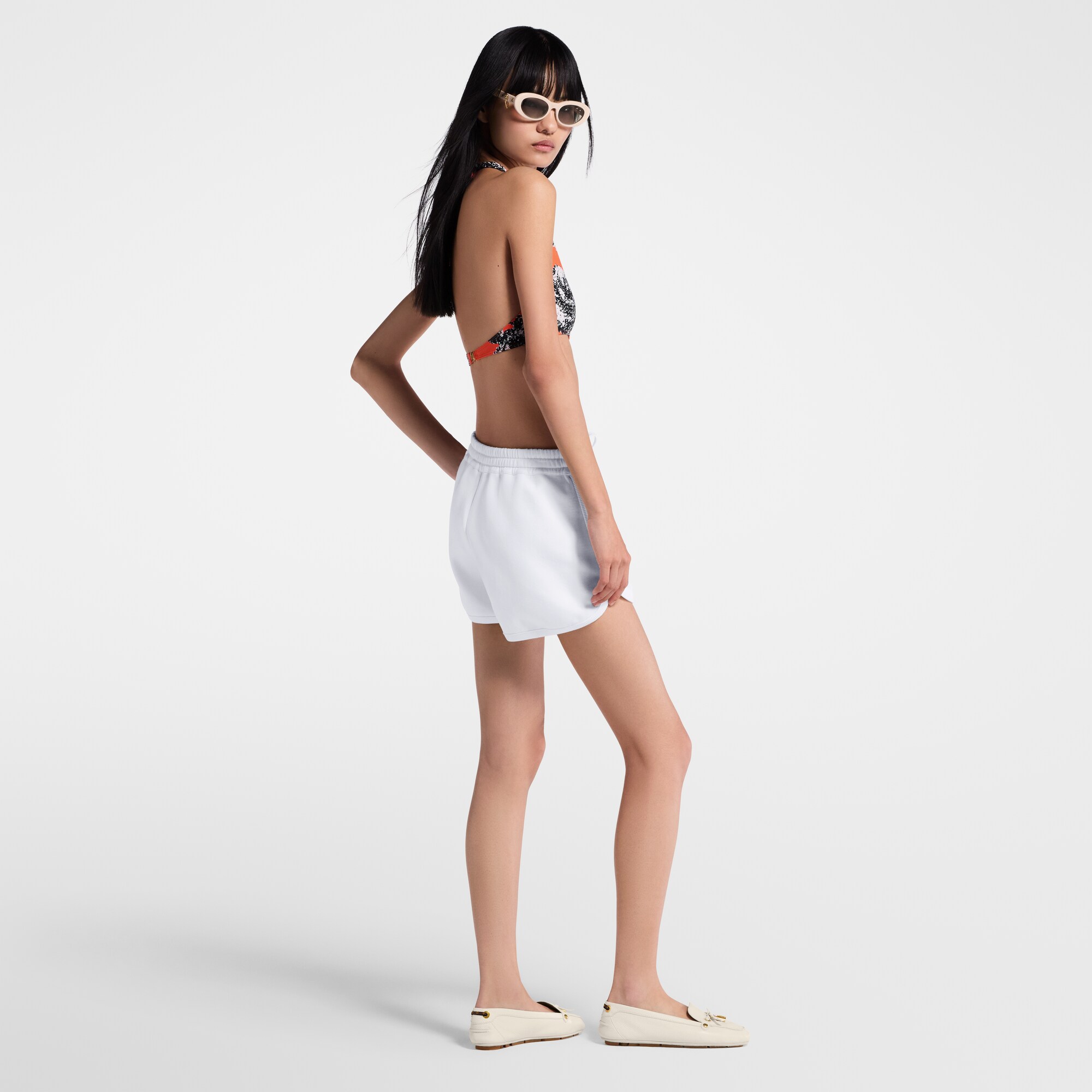 Shorts da jogging con dettagli in pelle  Donna Abbigliamento Gonne e Shorts | LOUIS VUITTON (Zoom prodotto)