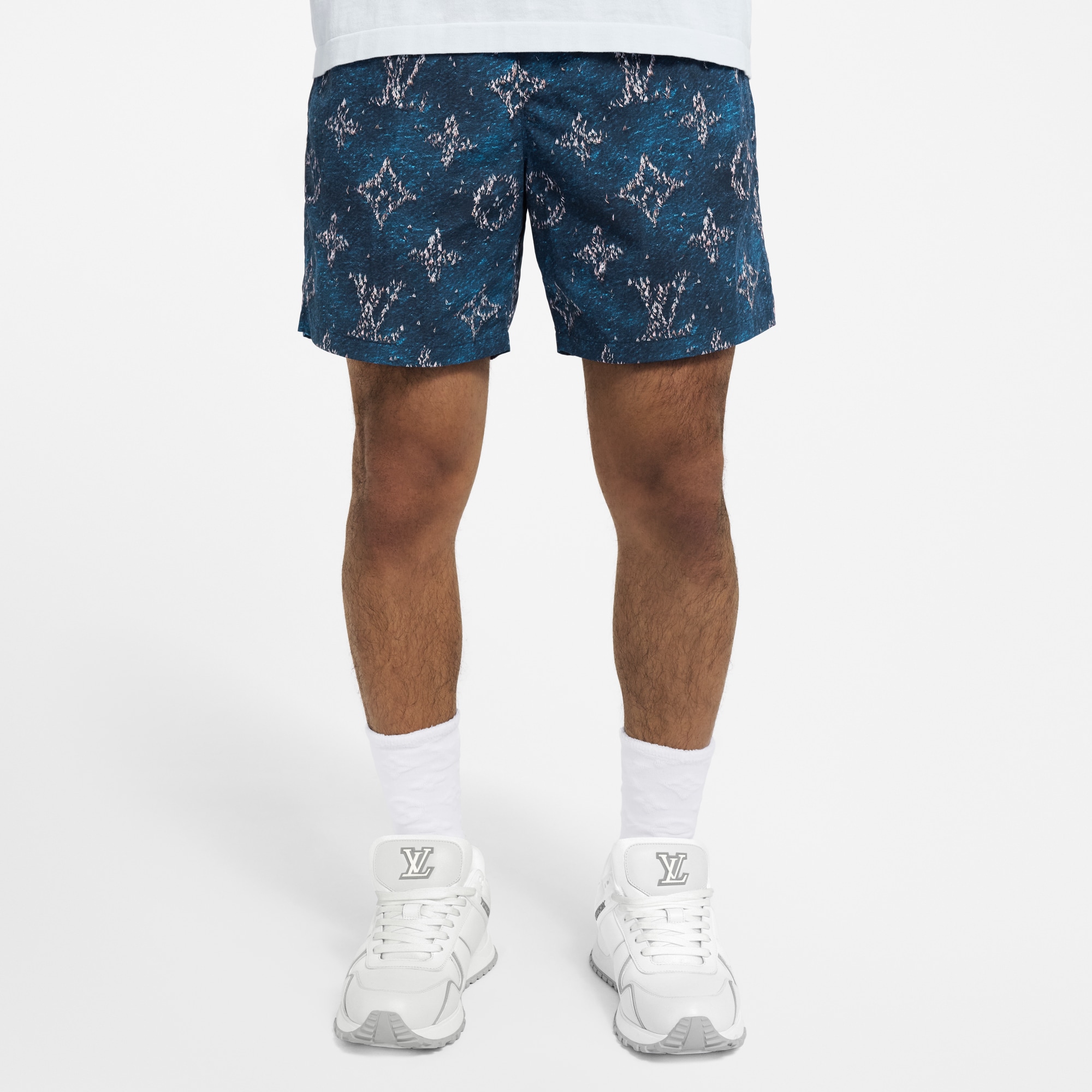 Shorts da mare con motivo Monogram stampato  Uomo Abbigliamento Tutti i Capi di Abbigliamento | LOUIS VUITTON (Zoom prodotto)