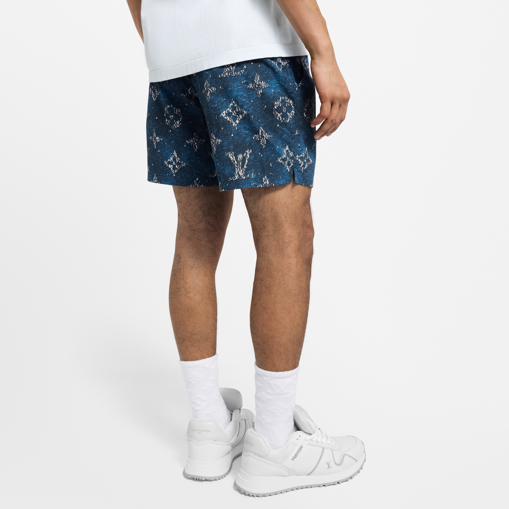 Shorts da mare con motivo Monogram stampato  Uomo Abbigliamento Tutti i Capi di Abbigliamento | LOUIS VUITTON (Zoom prodotto)