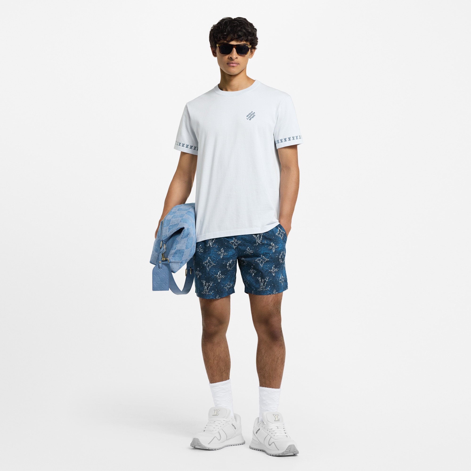 Shorts da mare con motivo Monogram stampato  Uomo Abbigliamento Tutti i Capi di Abbigliamento | LOUIS VUITTON (Zoom prodotto)