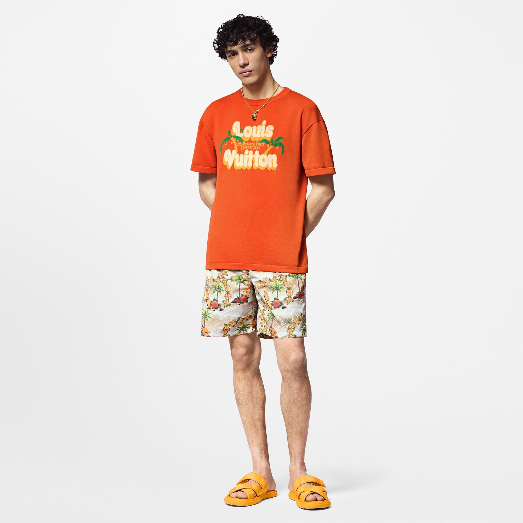 Shorts da mare in nylon con motivo Monogram  Uomo Abbigliamento Costumi | LOUIS VUITTON (Zoom prodotto)