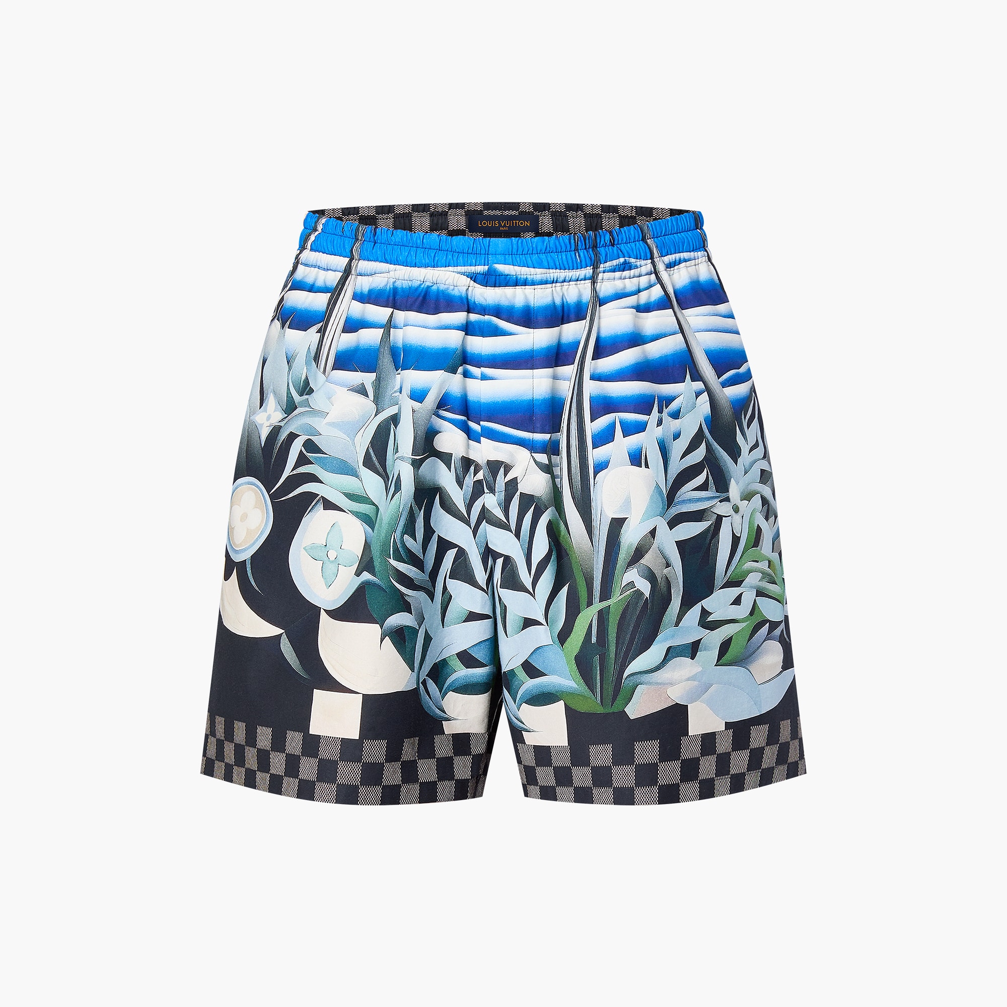 Shorts da mare in nylon stampato
