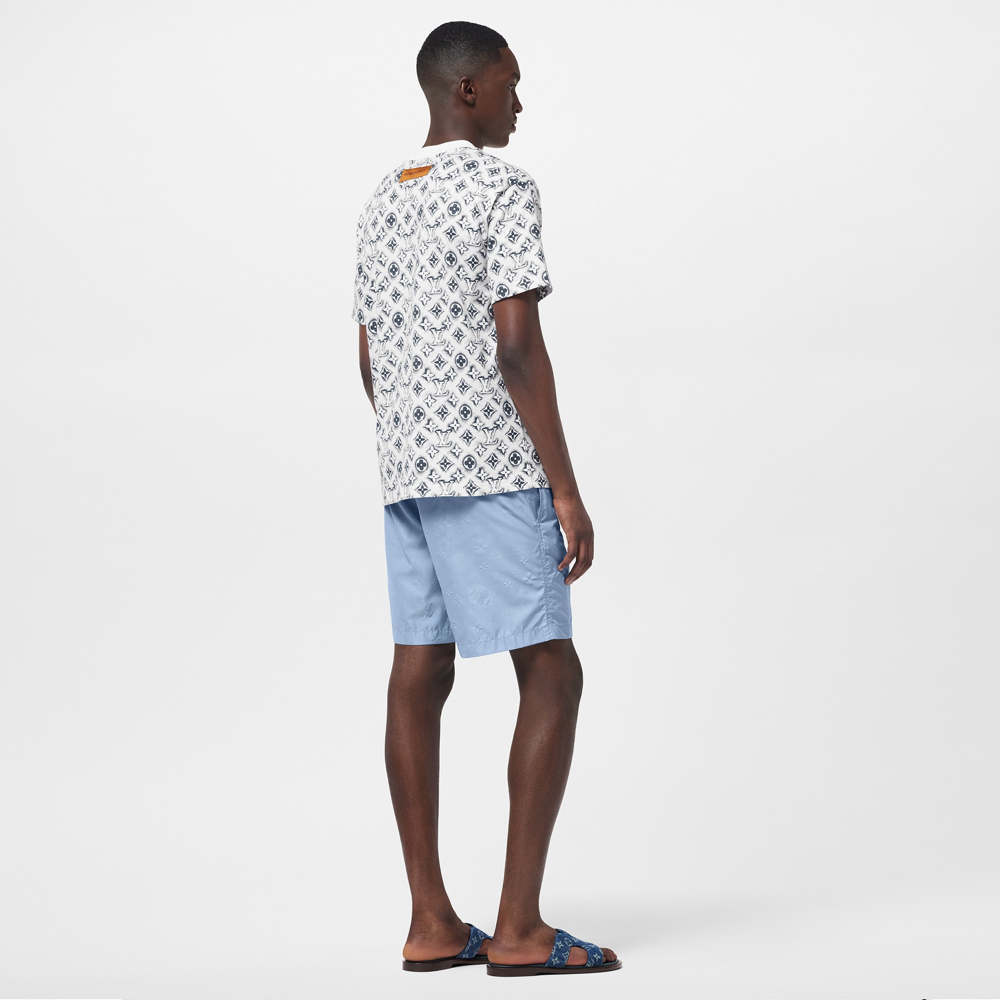 Shorts da surf in nylon con motivo Monogram  Uomo Abbigliamento Costumi | LOUIS VUITTON (Zoom prodotto)