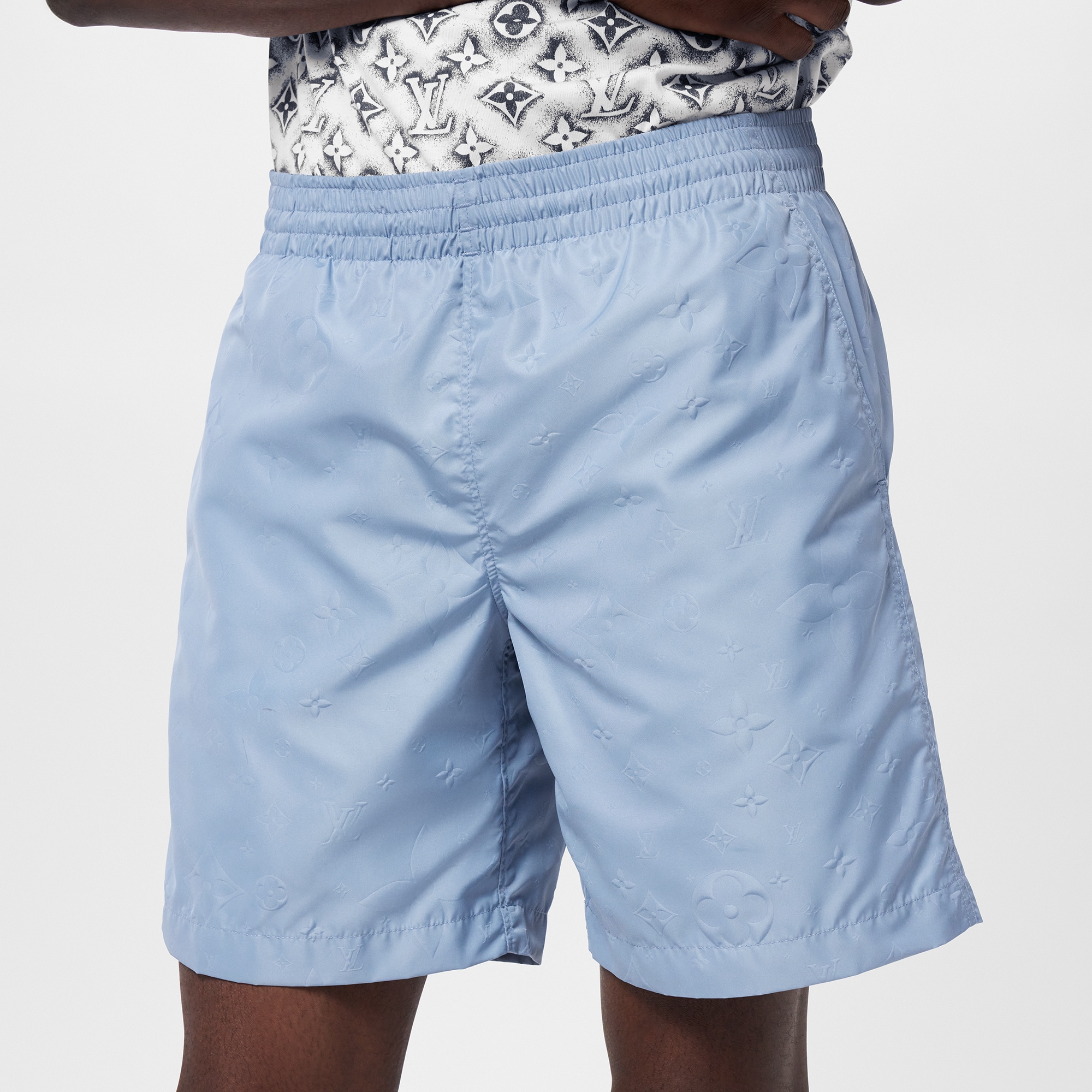 Shorts da surf in nylon con motivo Monogram  Uomo Abbigliamento Costumi | LOUIS VUITTON (Zoom prodotto)