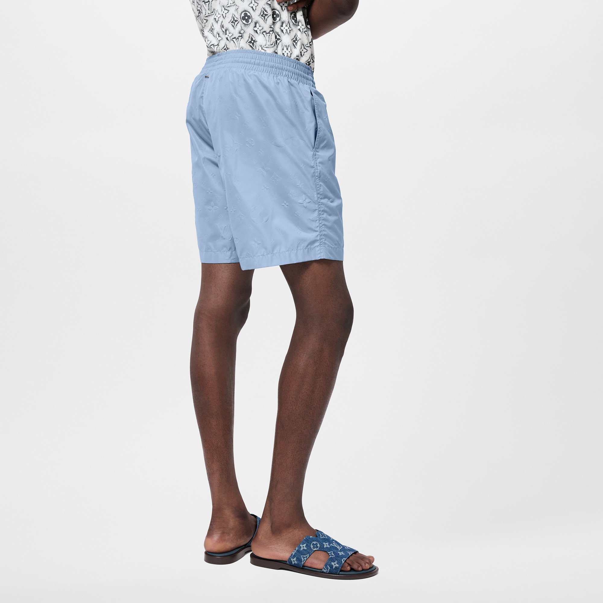Shorts da surf in nylon con motivo Monogram  Uomo Abbigliamento Costumi | LOUIS VUITTON (Zoom prodotto)
