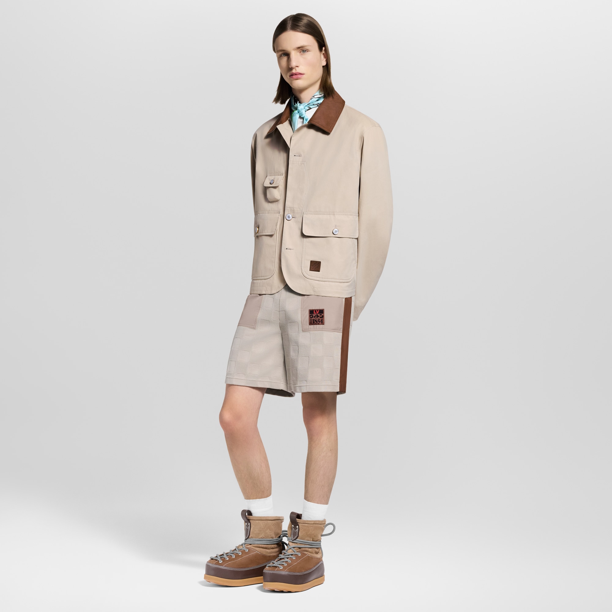 Shorts ibridi in stile workwear con motivo Damier  Uomo Abbigliamento Tutti i Capi di Abbigliamento | LOUIS VUITTON (Zoom prodotto)