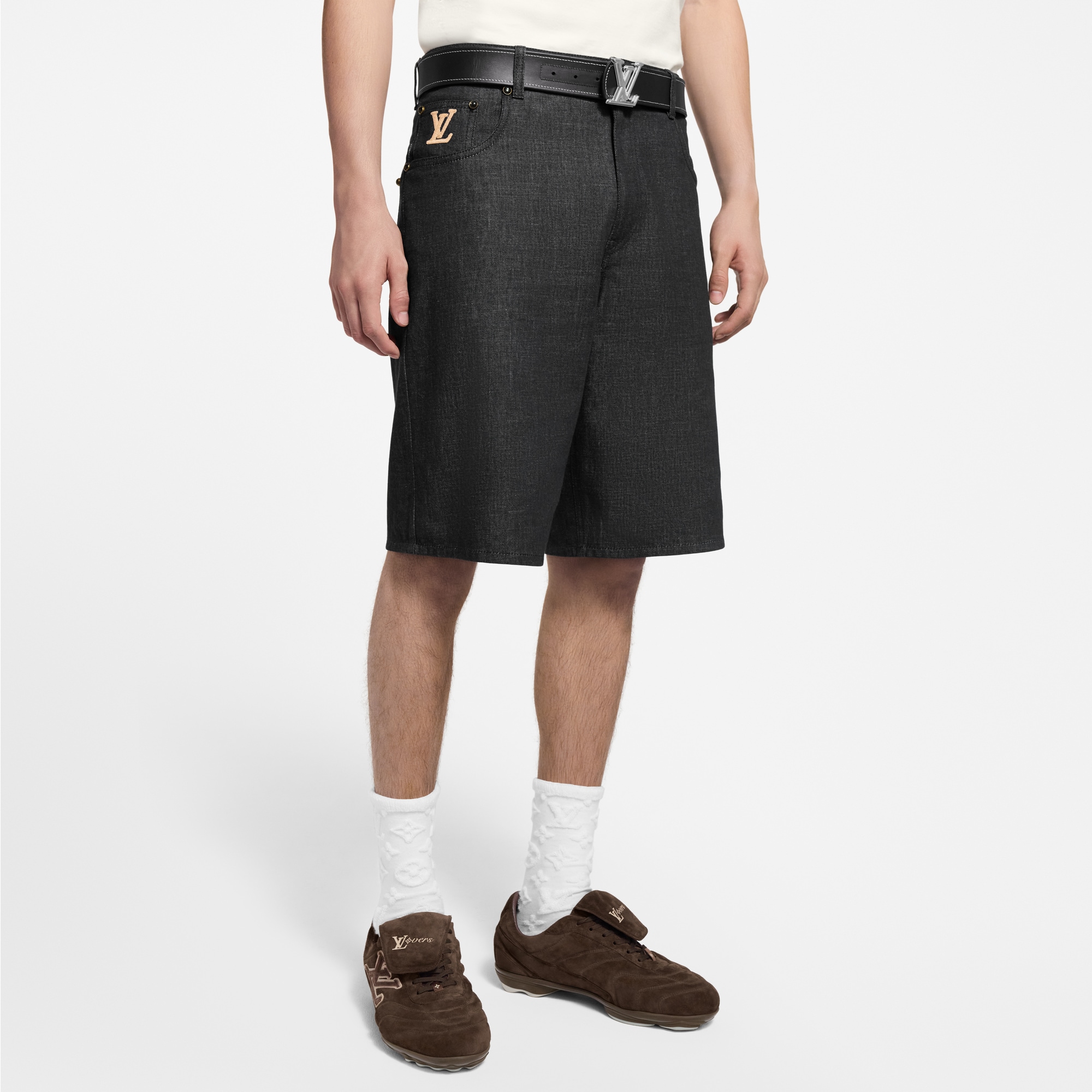 Shorts in chambray  Uomo Abbigliamento Collezione Denim | LOUIS VUITTON (Zoom prodotto)