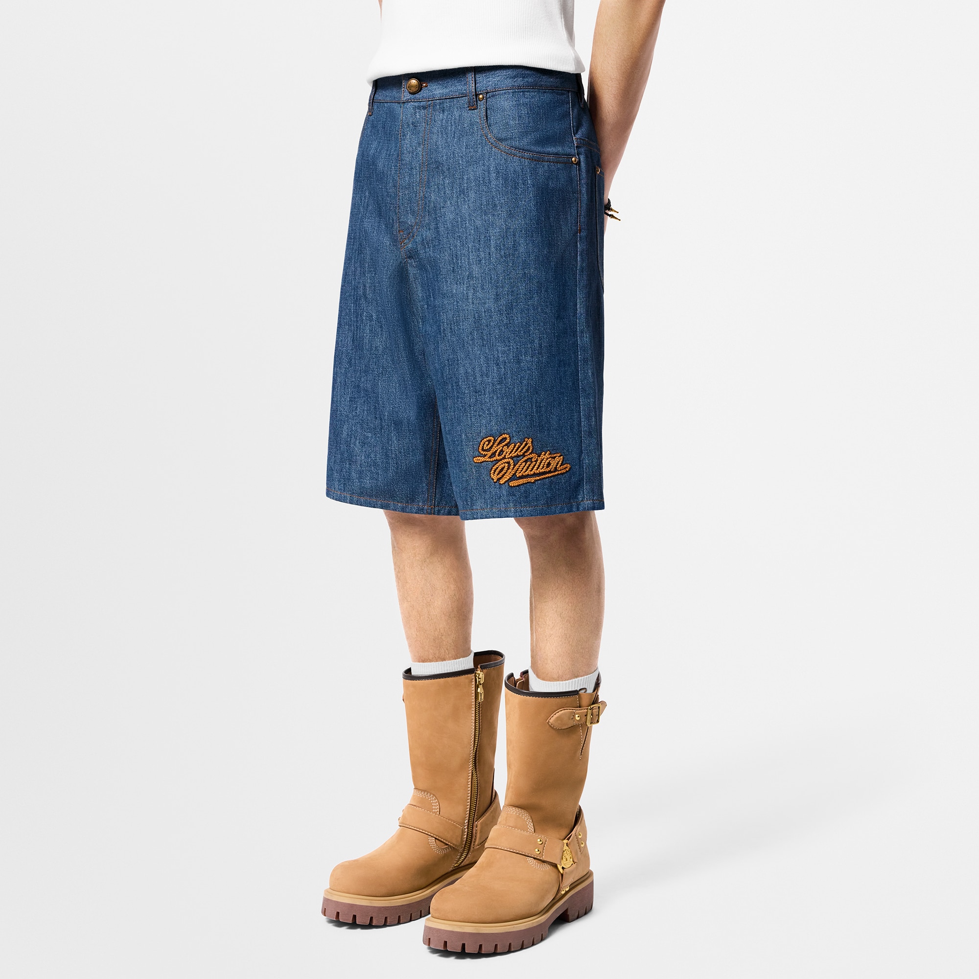 Shorts in chambray di cotone  Uomo Abbigliamento Tutti i Capi di Abbigliamento | LOUIS VUITTON (Zoom prodotto)