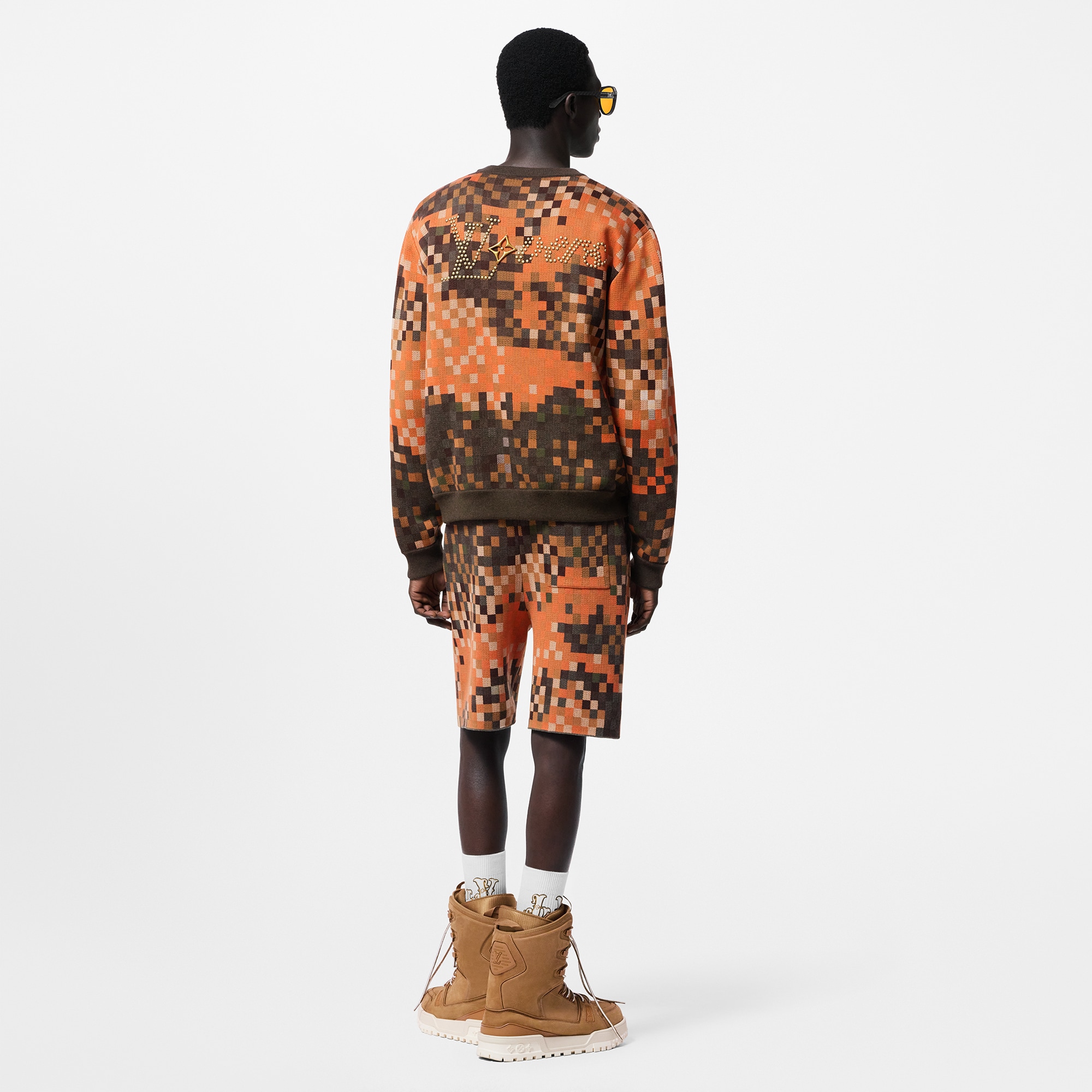 Shorts in cotone con lavorazione jacquard  Uomo Abbigliamento Tutti i Capi di Abbigliamento | LOUIS VUITTON (Zoom prodotto)